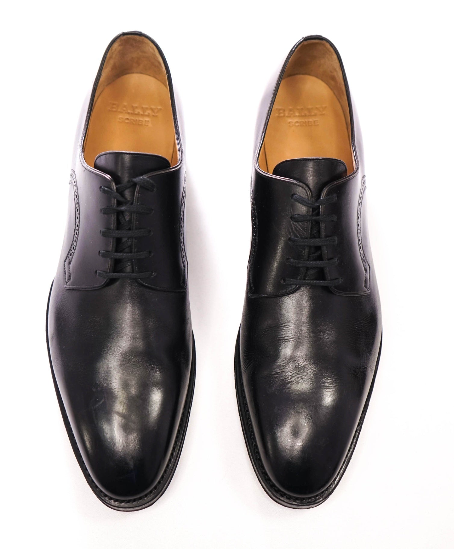 $1,195 BALLY SCRIBE - Goodyear Black Leather Derby - US 11 (UK10)
