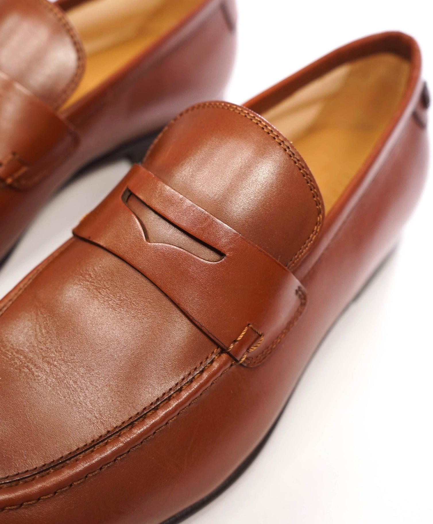 $895 SALVATORE FERRAGAMO - “GOYA" Brown Gancini Loafers - 8.5 EE