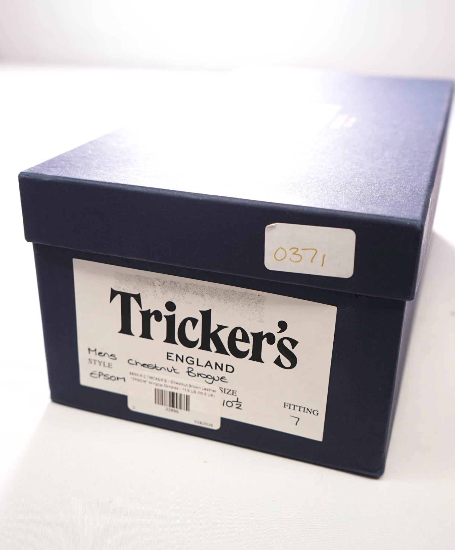 R E TRICKER'S - Chestnut Brown Leather "EPSOM" Wingtip Oxfords - 11.5 US (10.5 UK)