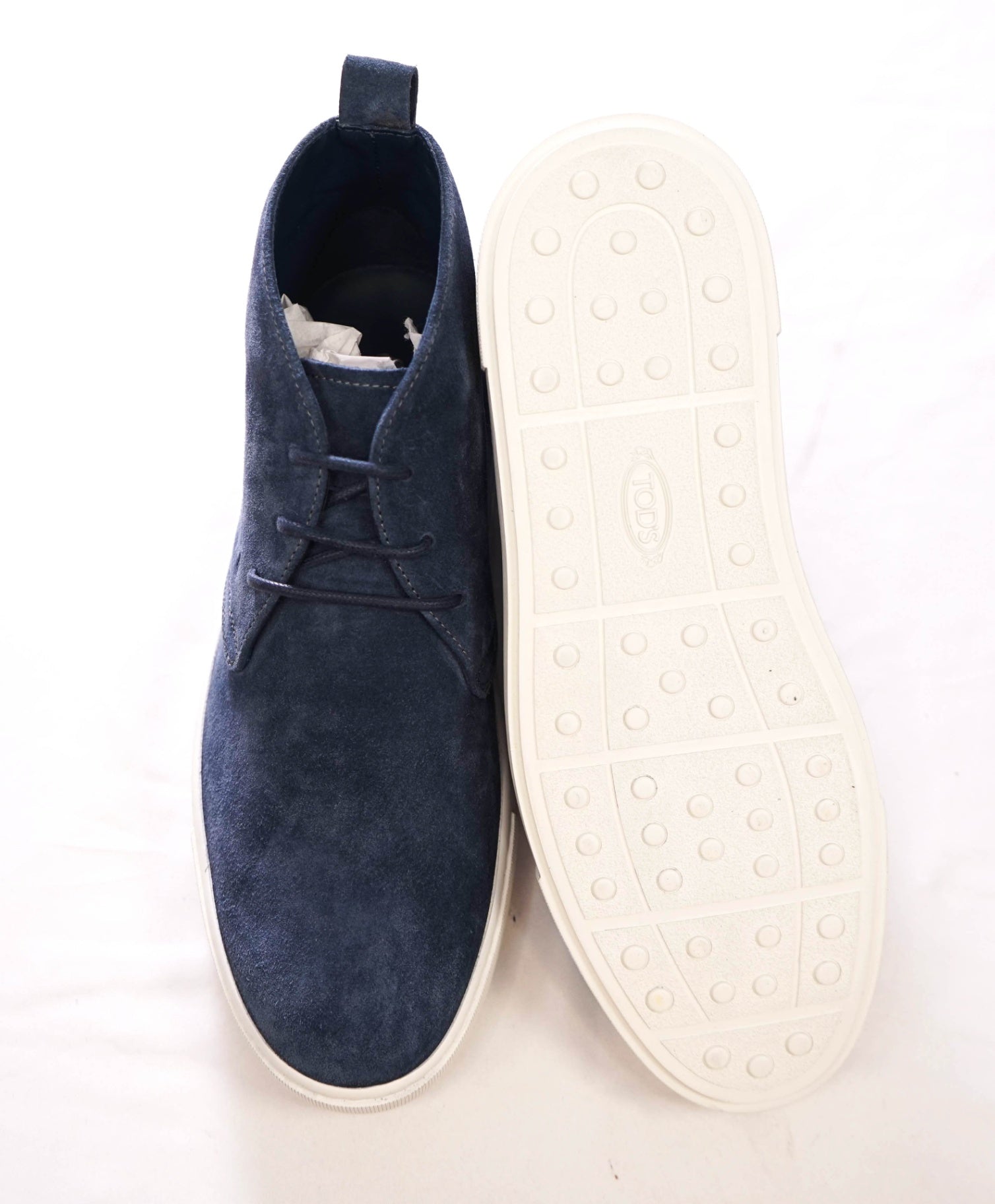 $750 TOD'S - Blue Suede Chukka Boot - US 8.5 (7.5UK)