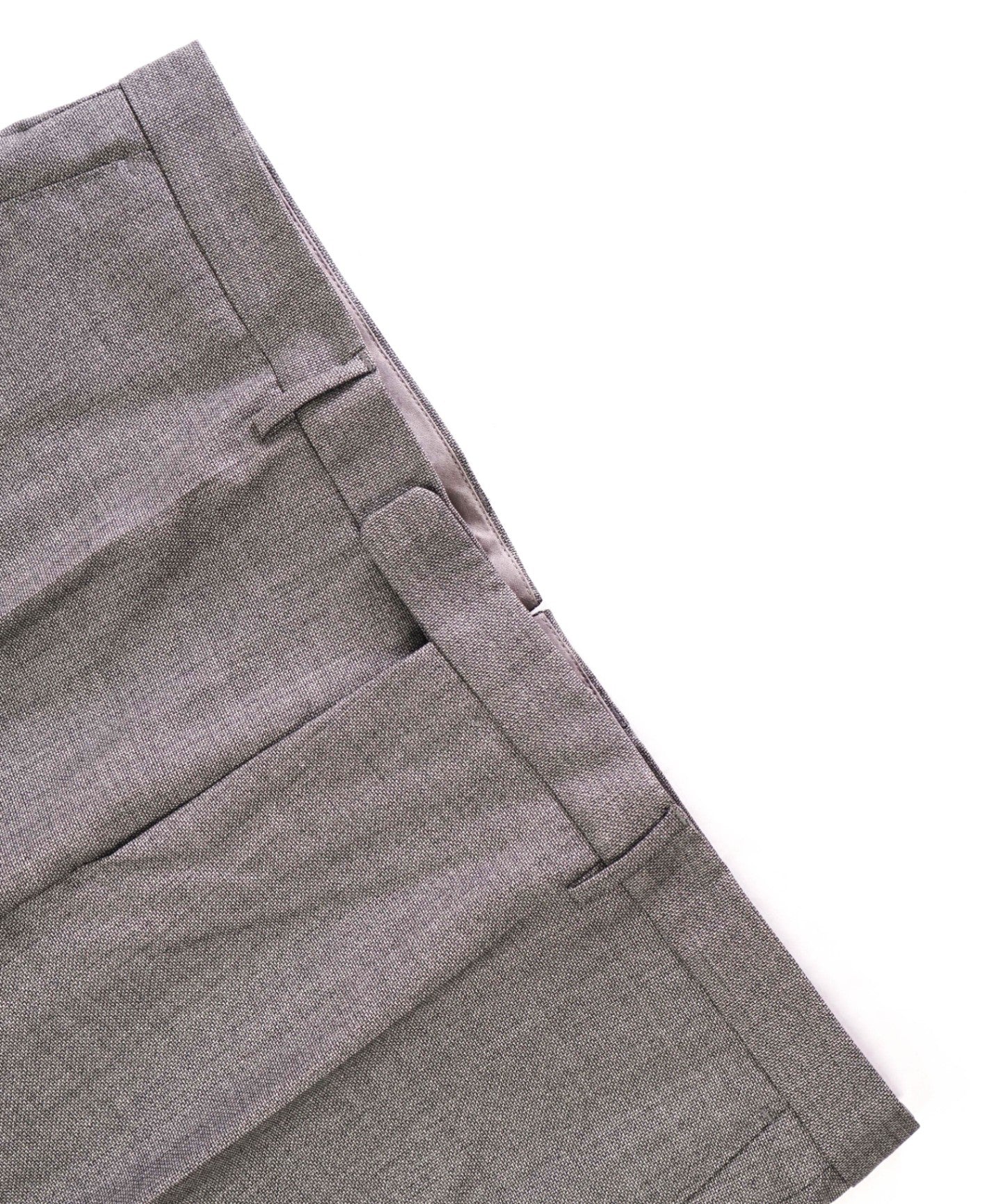 $295 HUGO BOSS - Gray Wool/Silk Flat Front Dress Pants - 39W