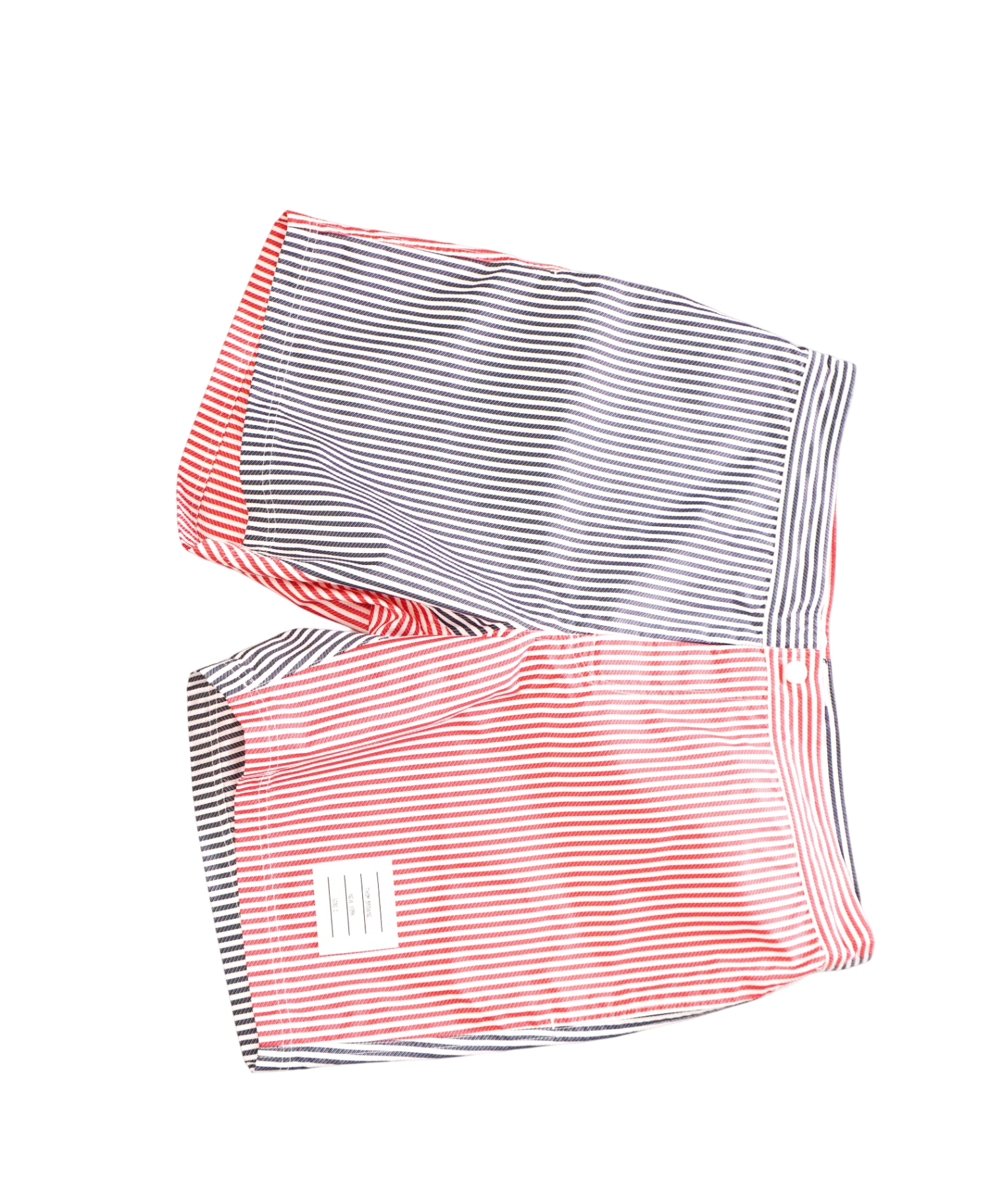 $580 THOM BROWNE - Red/White/Blue Stripe Swim Shorts  - M