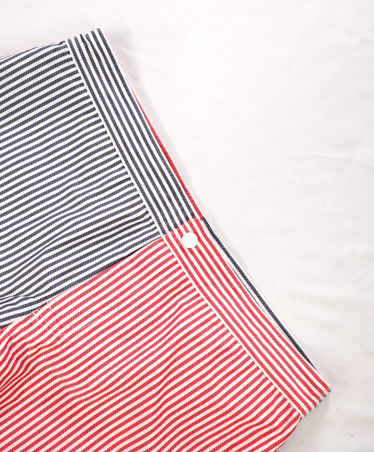 $580 THOM BROWNE - Red/White/Blue Stripe Swim Shorts  - M