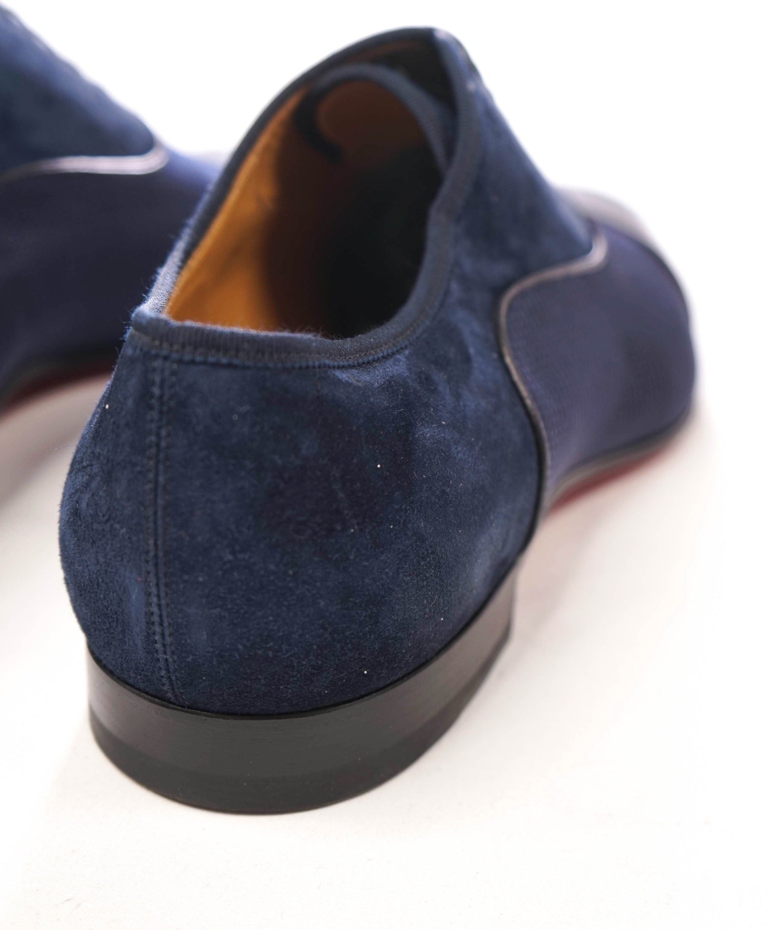$1,050 CHRISTIAN LOUBOUTIN - *GREGGO* Suede Navy Oxfords - US 12 (45EU)