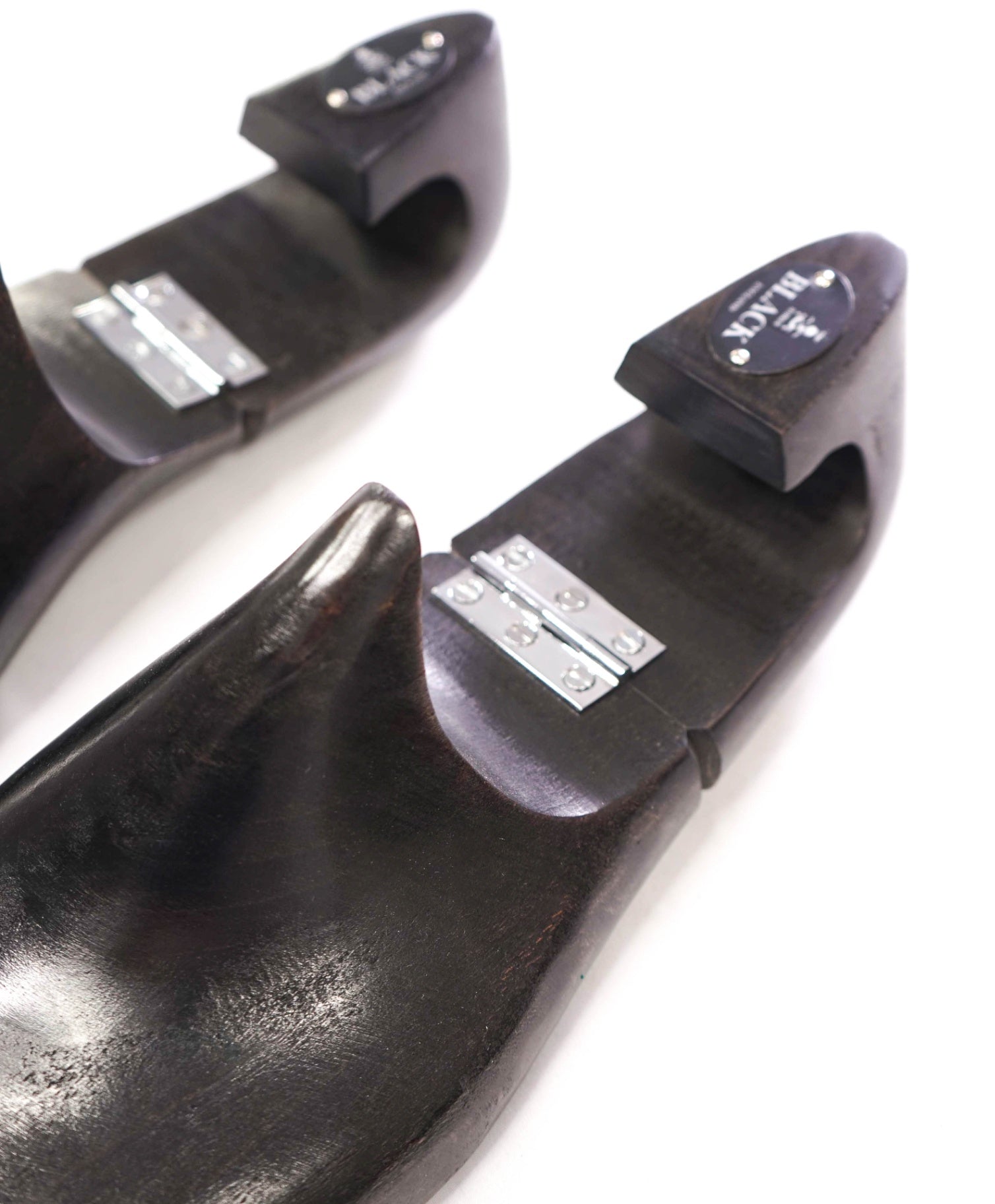 $125 BARKER BLACK - Black Cedar Wood Shoe Trees - 11
