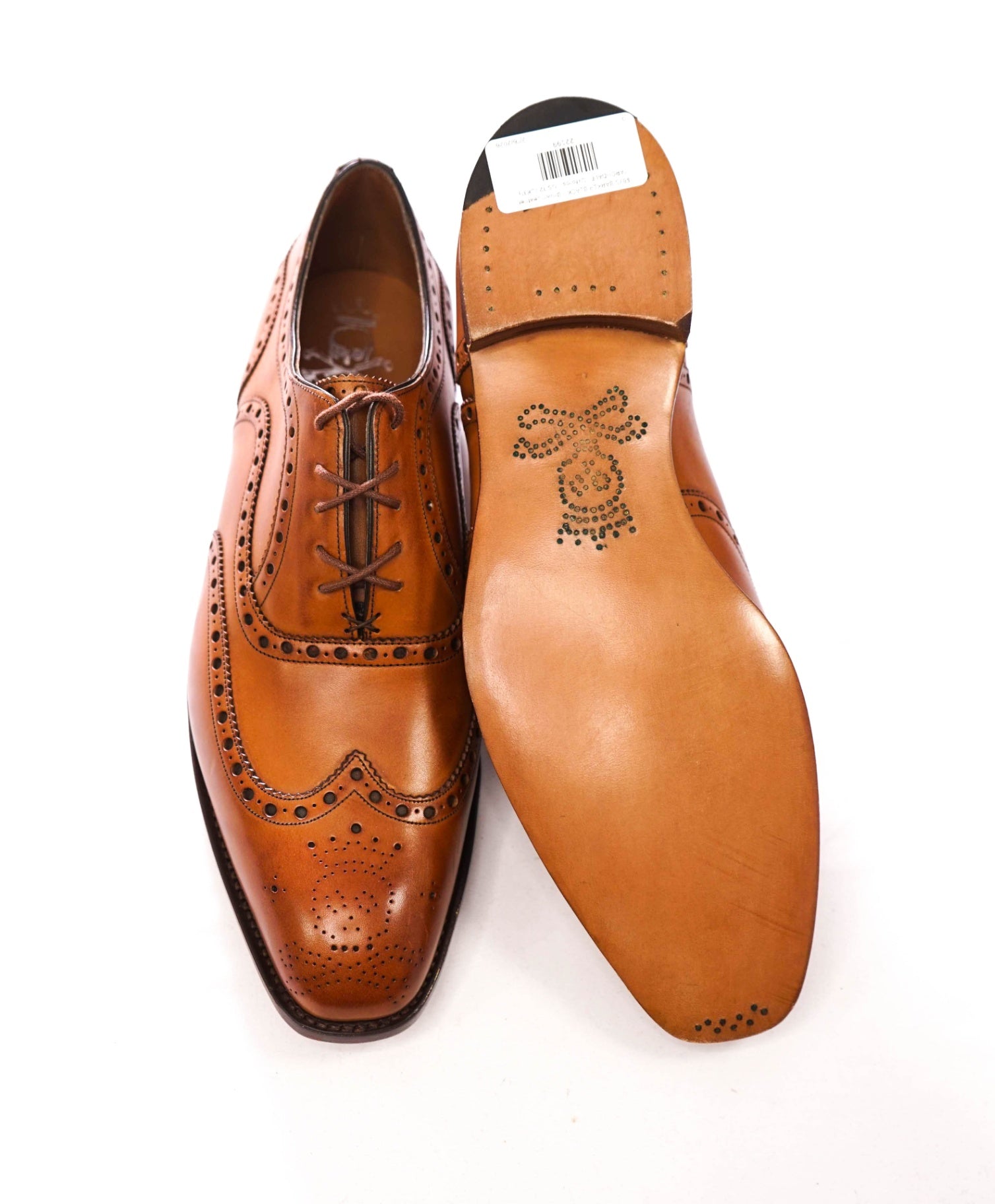 $875 BARKER BLACK - Brown Leather "ARCHDALE" Oxfords - US 12 (UK11)