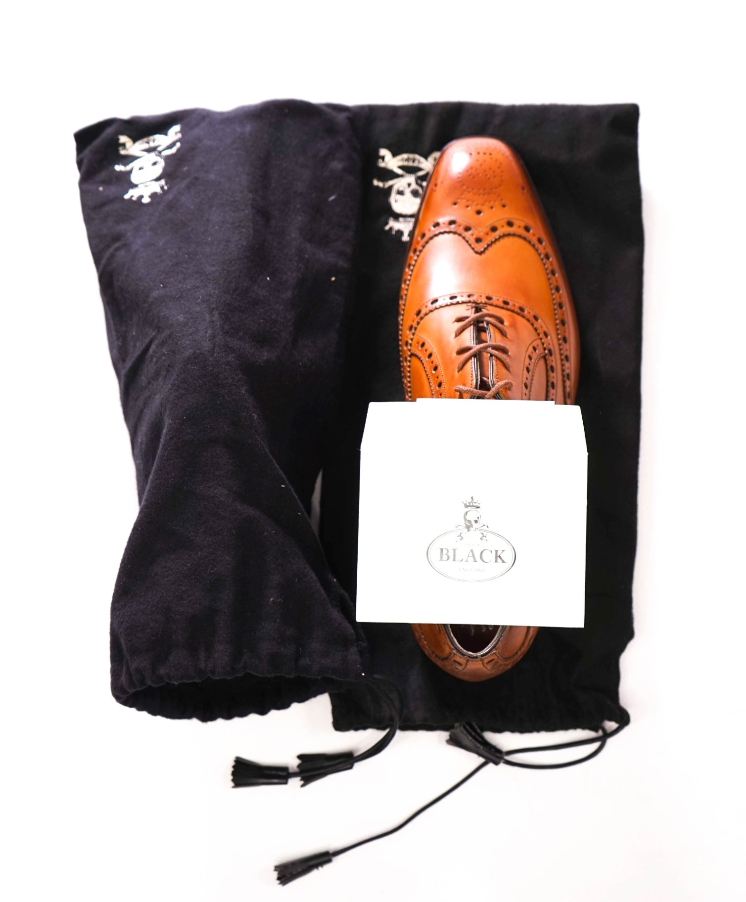 $875 BARKER BLACK - Brown Leather "ARCHDALE" Oxfords - US 12 (UK11)