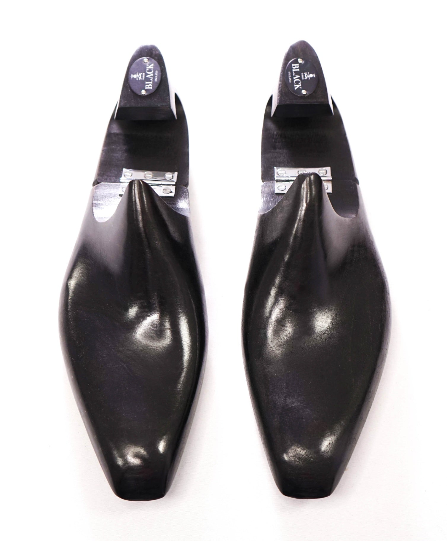 $125 BARKER BLACK - Black Cedar Wood Shoe Trees - 11