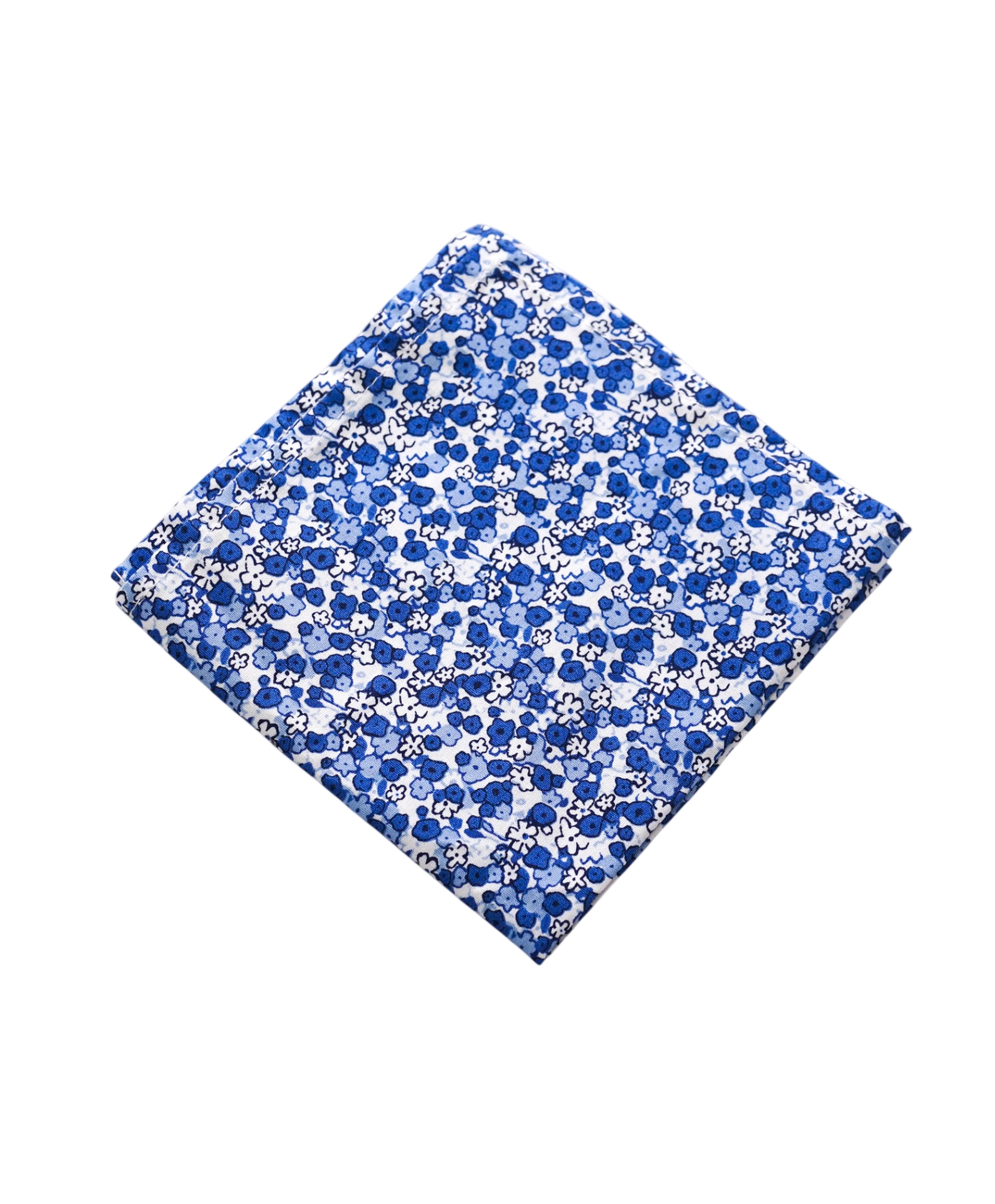$69 SFA - Blue Floral Handkerchief - 8x8