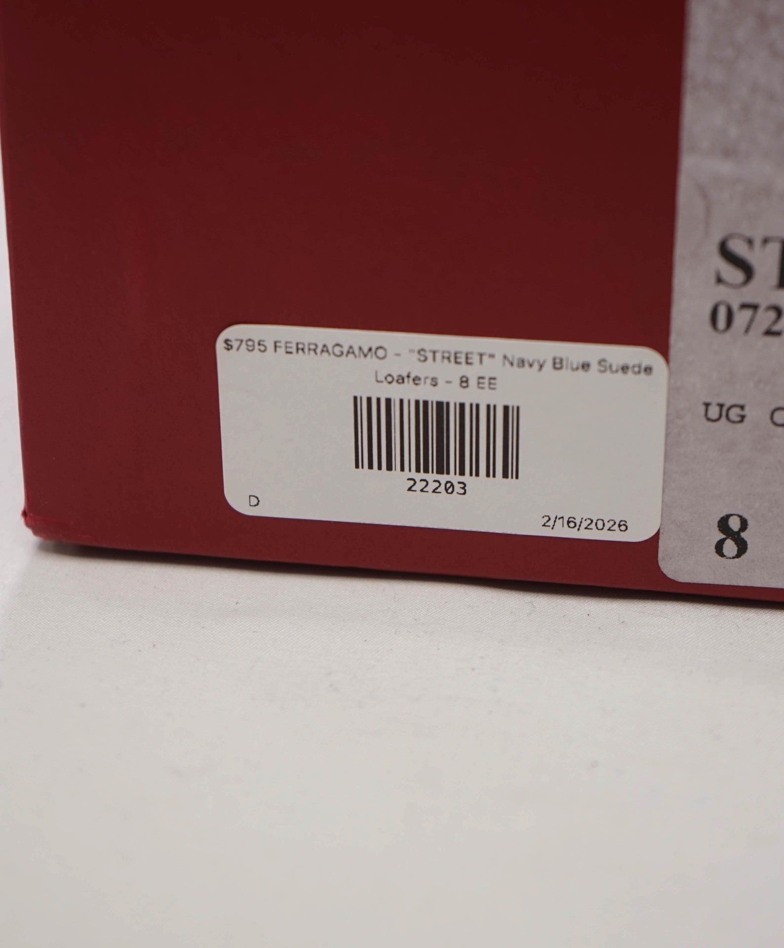 $795 FERRAGAMO - "STREET" Navy Blue Suede Penny Loafers - 8 EE
