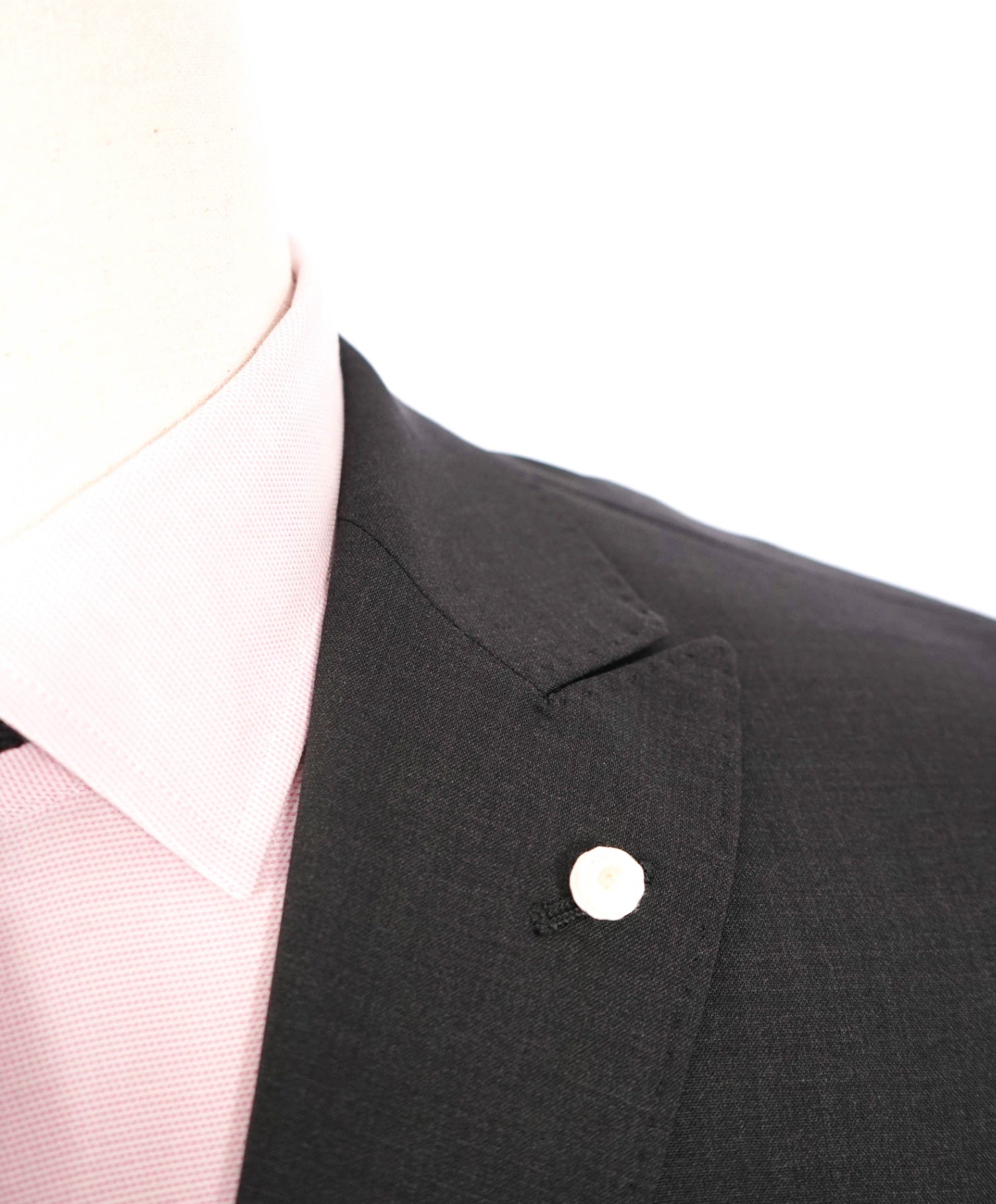 $1,515 LUIGI BIANCHI MANTOVA - Dark Gray Wool "Sartoria" Suit - 38R