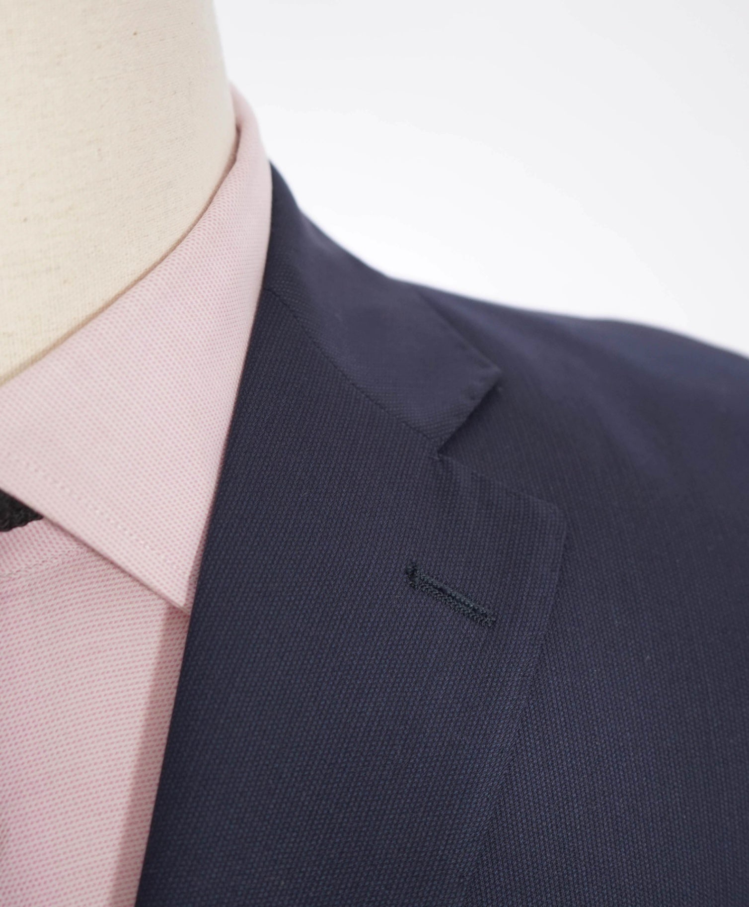 $1,295 ZEGNA for SAKS 5TH AVE - Navy Micro Herringbone Slim Suit - 40S