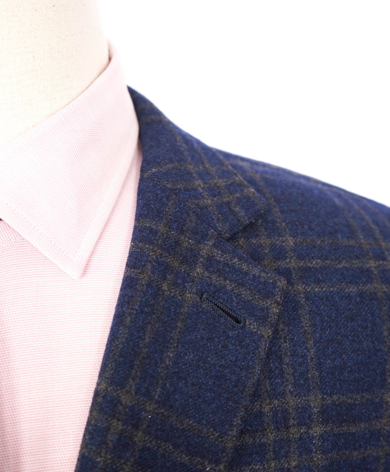 $3,695 ZEGNA - Navy Blue Plaid TROFEO Cashmere/Wool Blazer - 44L