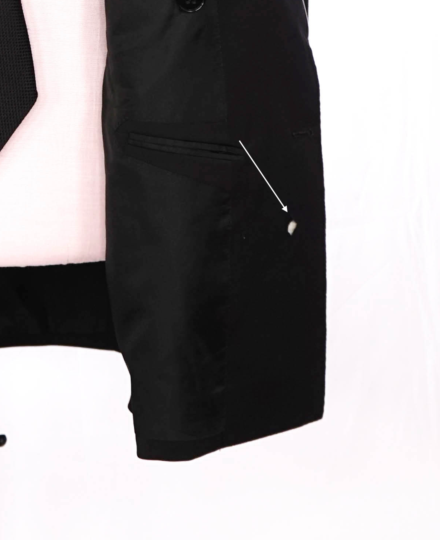 $5,995 RALPH LAUREN PURPLE LABEL - Black Double Breasted Blazer - 42R