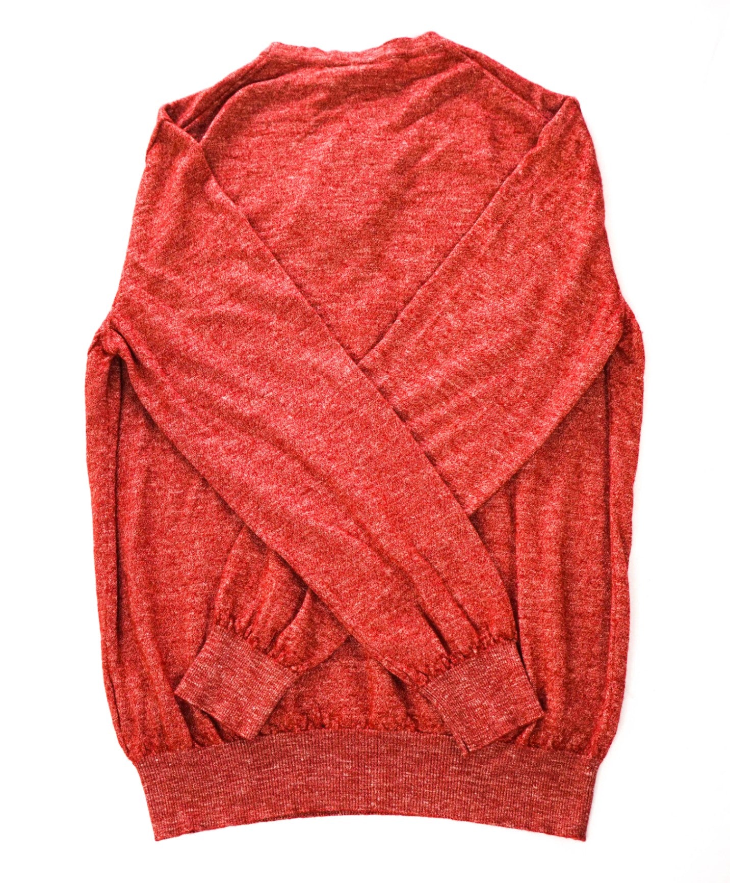 $1,495 ZEGNA - Burgundy Red Cashmere/Silk/Linen Sweater - M / 50EU