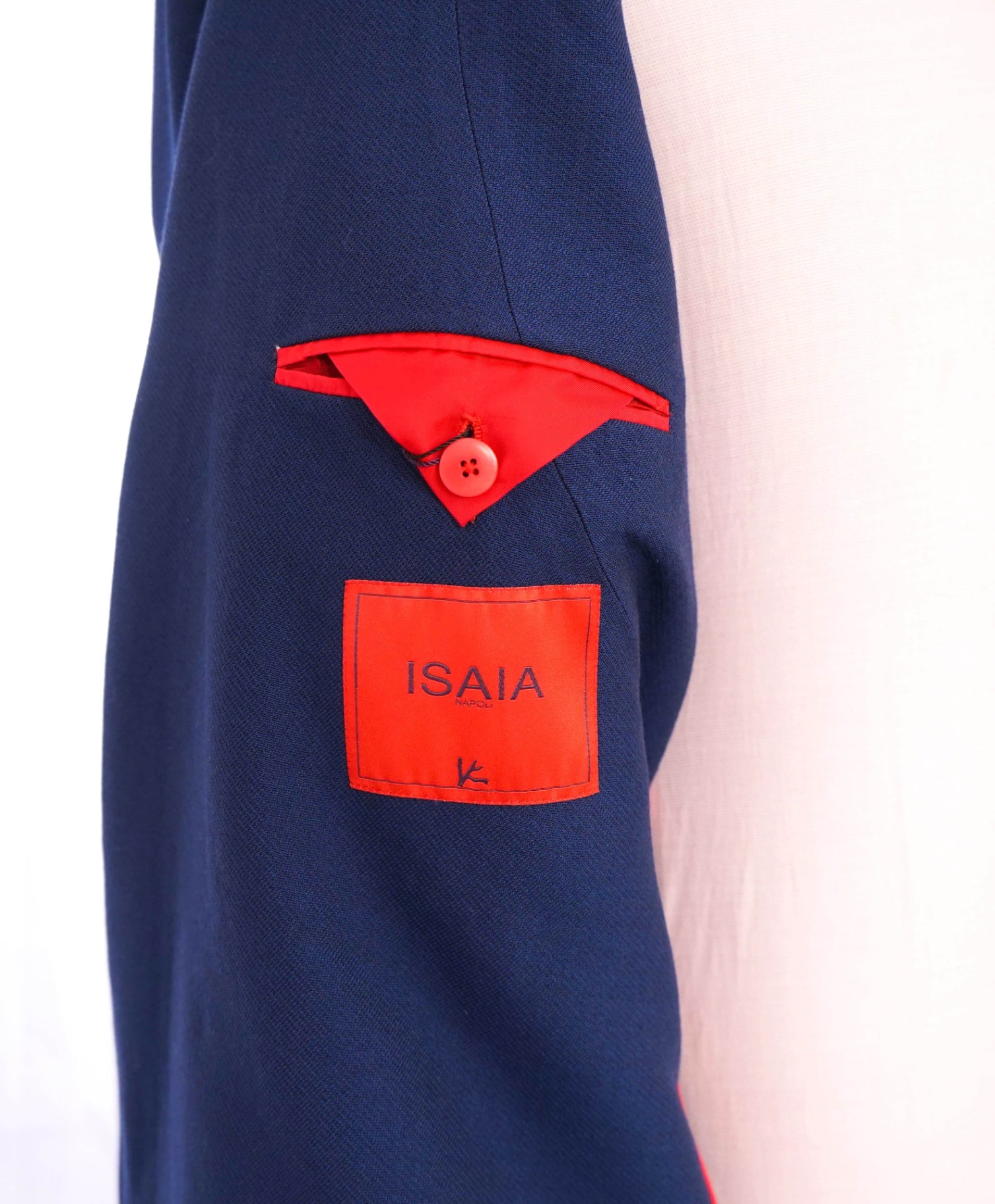 $3,995 ISAIA - Wool/ 43% Cashmere Solid Blue Overcoat - 50R (60EU)