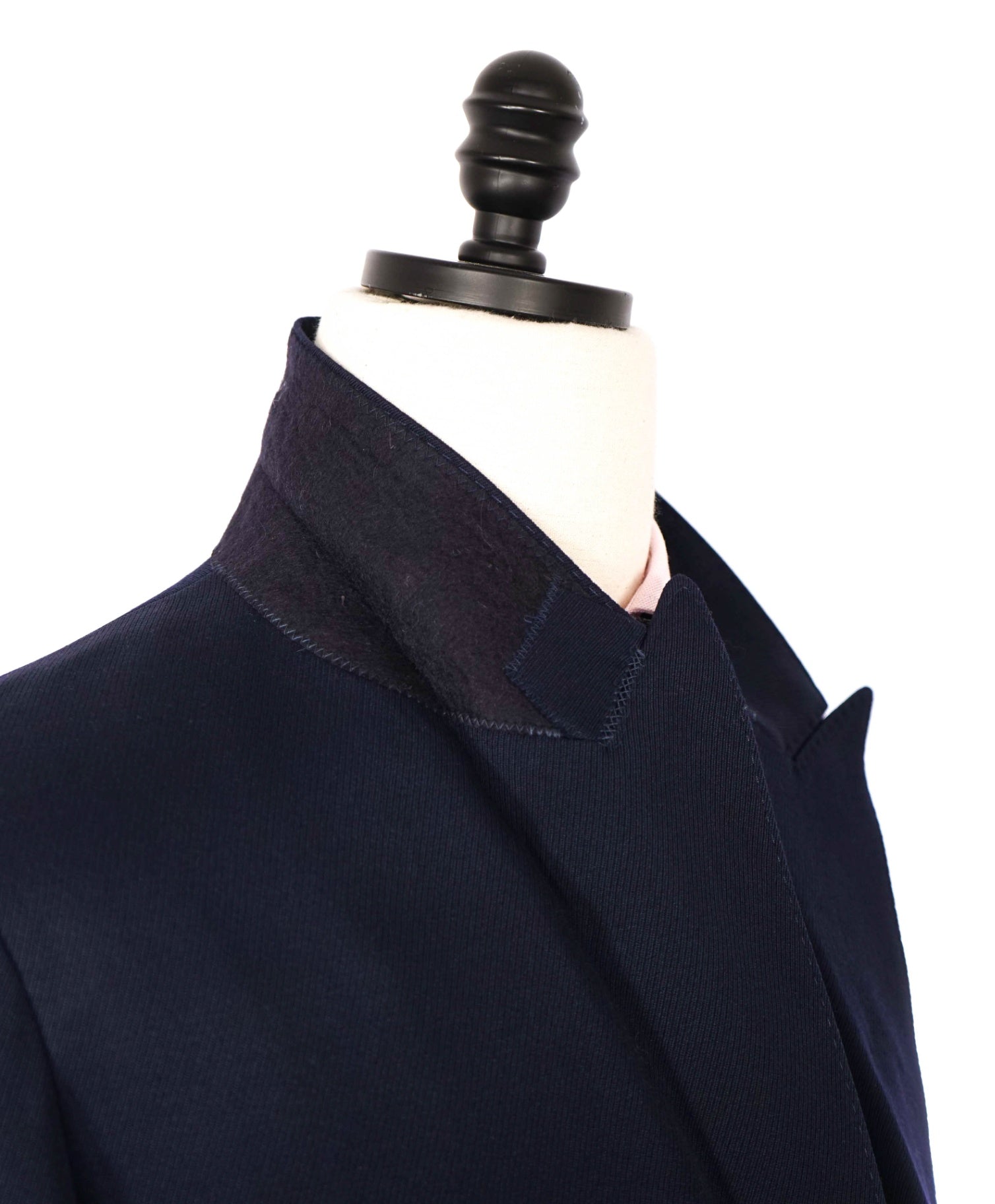 $1,345 AMI - Navy Blue Wool Double Breasted Blazer - 36R