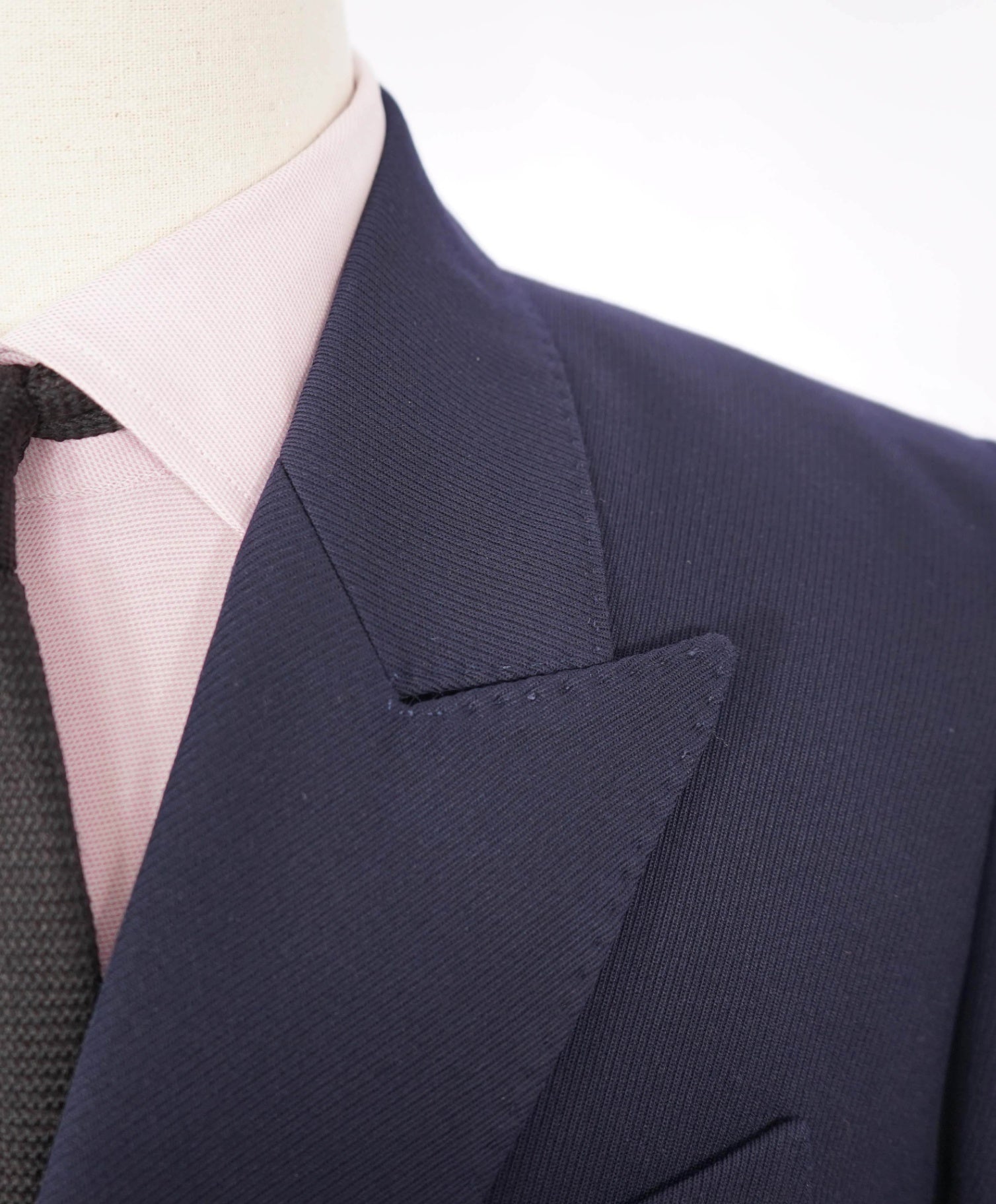 $1,345 AMI - Navy Blue Wool Double Breasted Blazer - 40R
