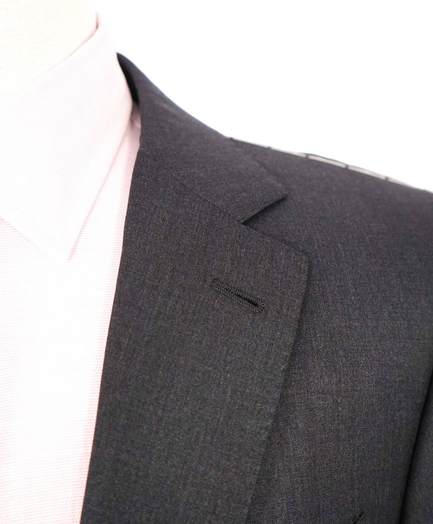 $4,590 ZEGNA - Dark Gray "MICRONSPHERE" Wool Suit - 36S