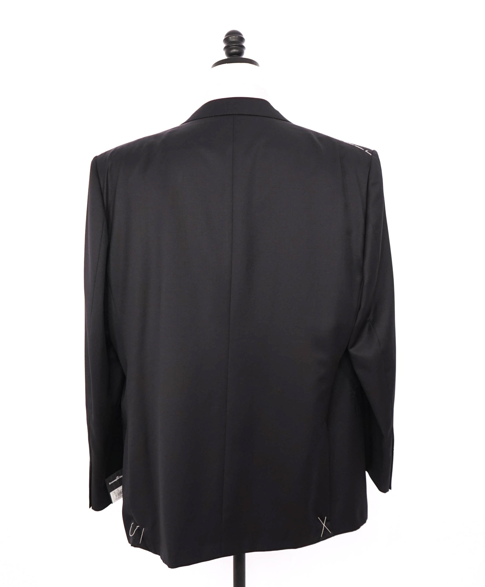 $3,950 ZEGNA - Black "MICRONSPHERE" Wool Suit - 52R US (62 EU)