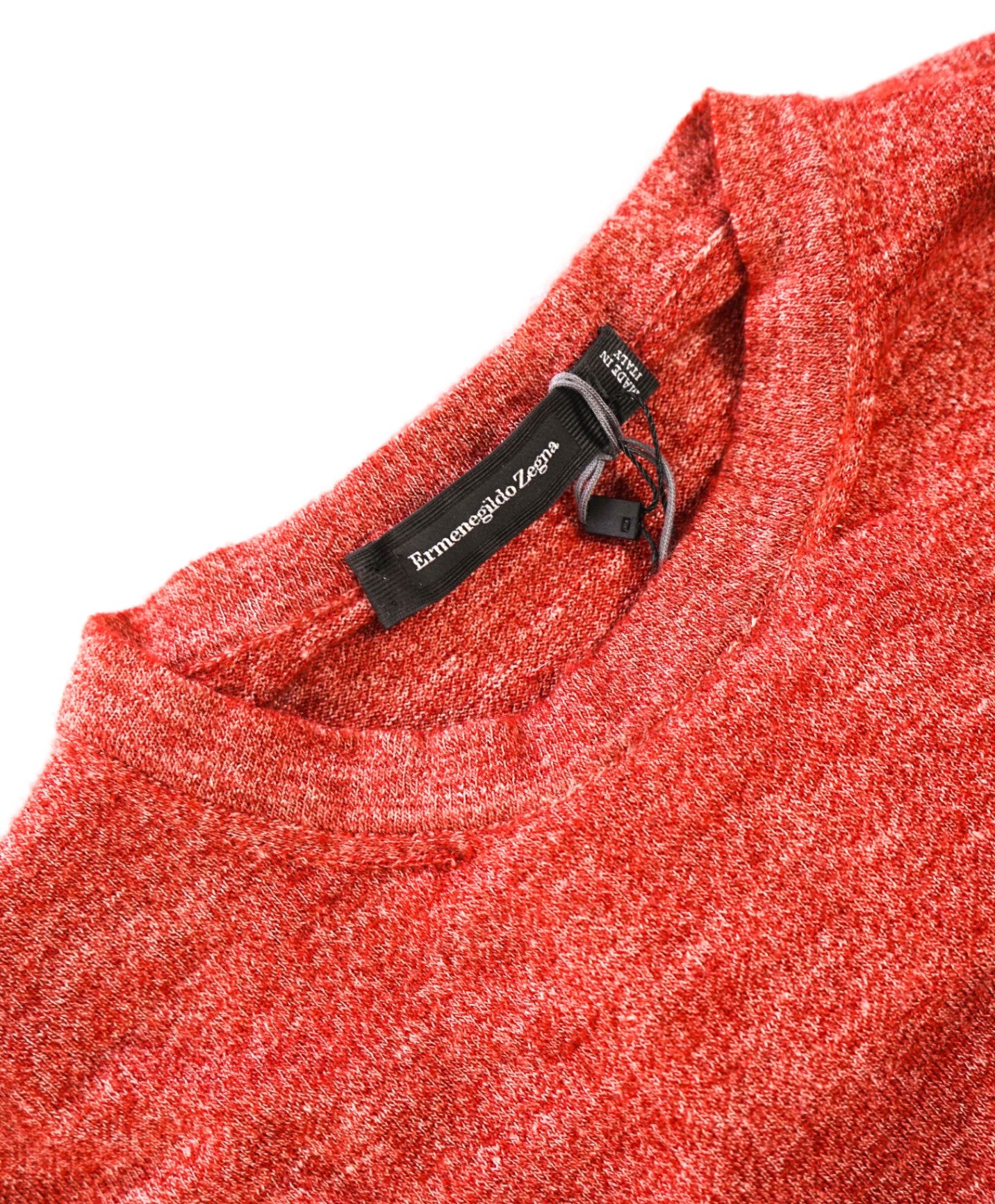 $1,495 ZEGNA - Burgundy Red Cashmere/Silk/Linen Sweater - M / 50EU