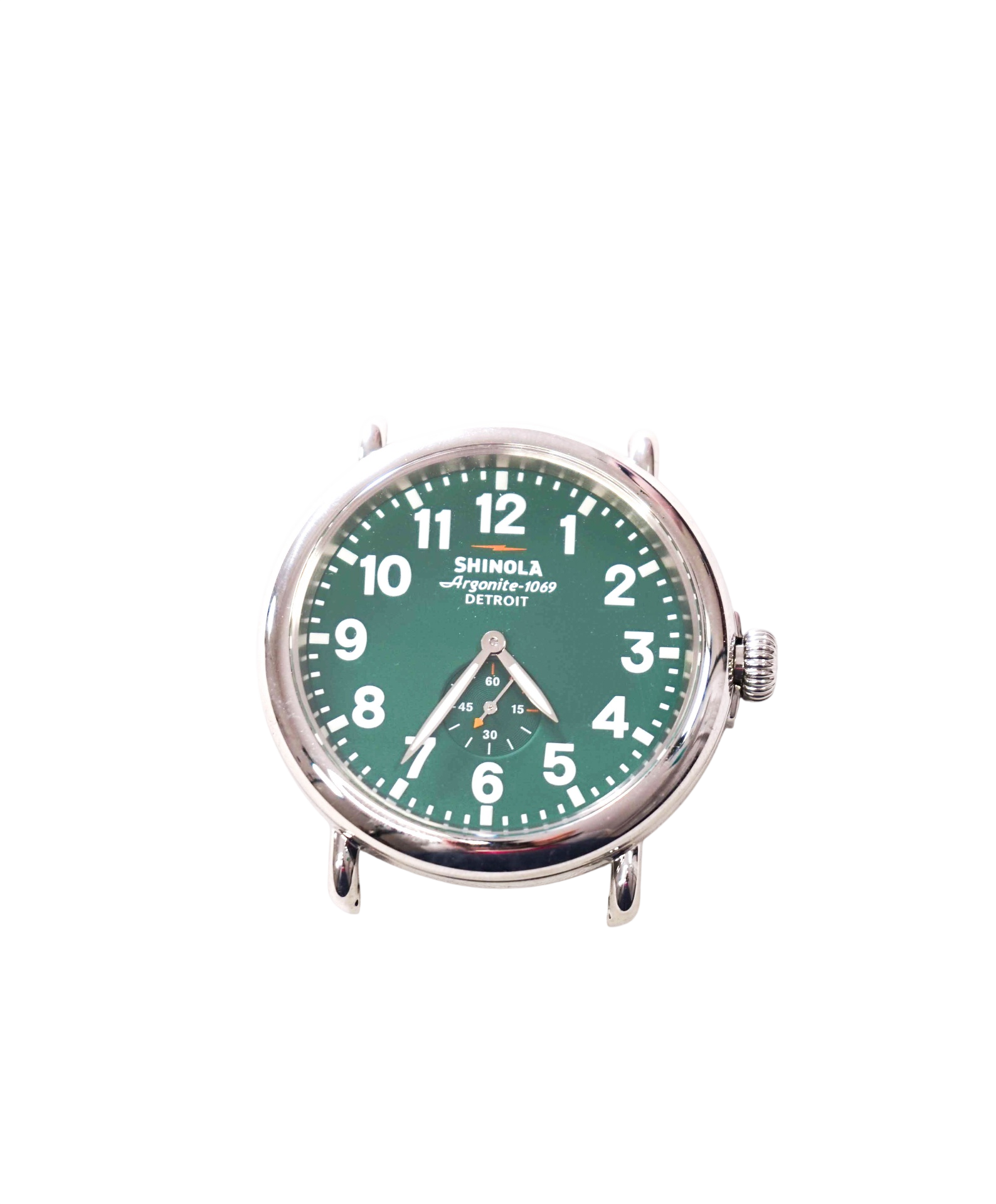 $695 SHINOLA - "Argonite-1069" Green Stainless Steel *NO BAND* Watch
