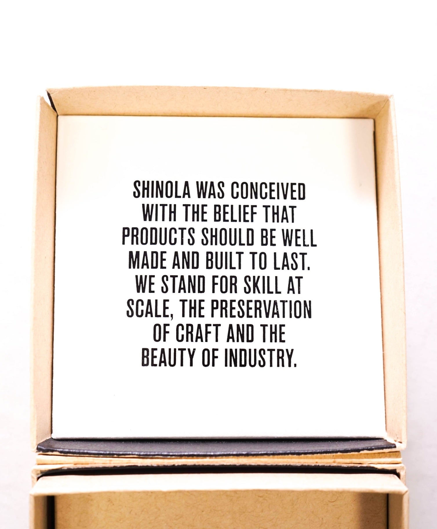 $695 SHINOLA - Gray/Brown American Leather Steel Watch - Unisex