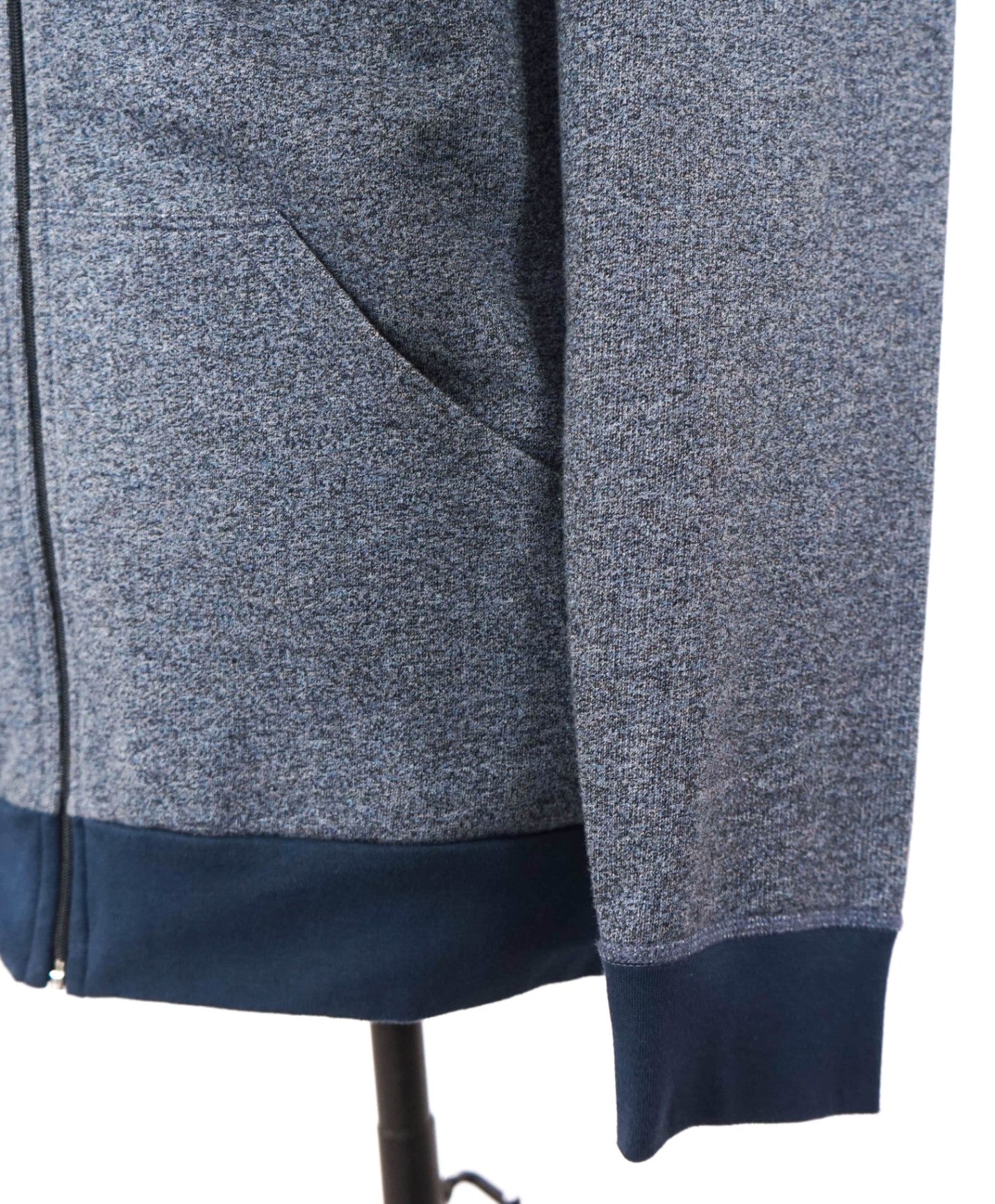 $225 PAUL SMITH - Blue Cotton Zip-up Hoodie - M