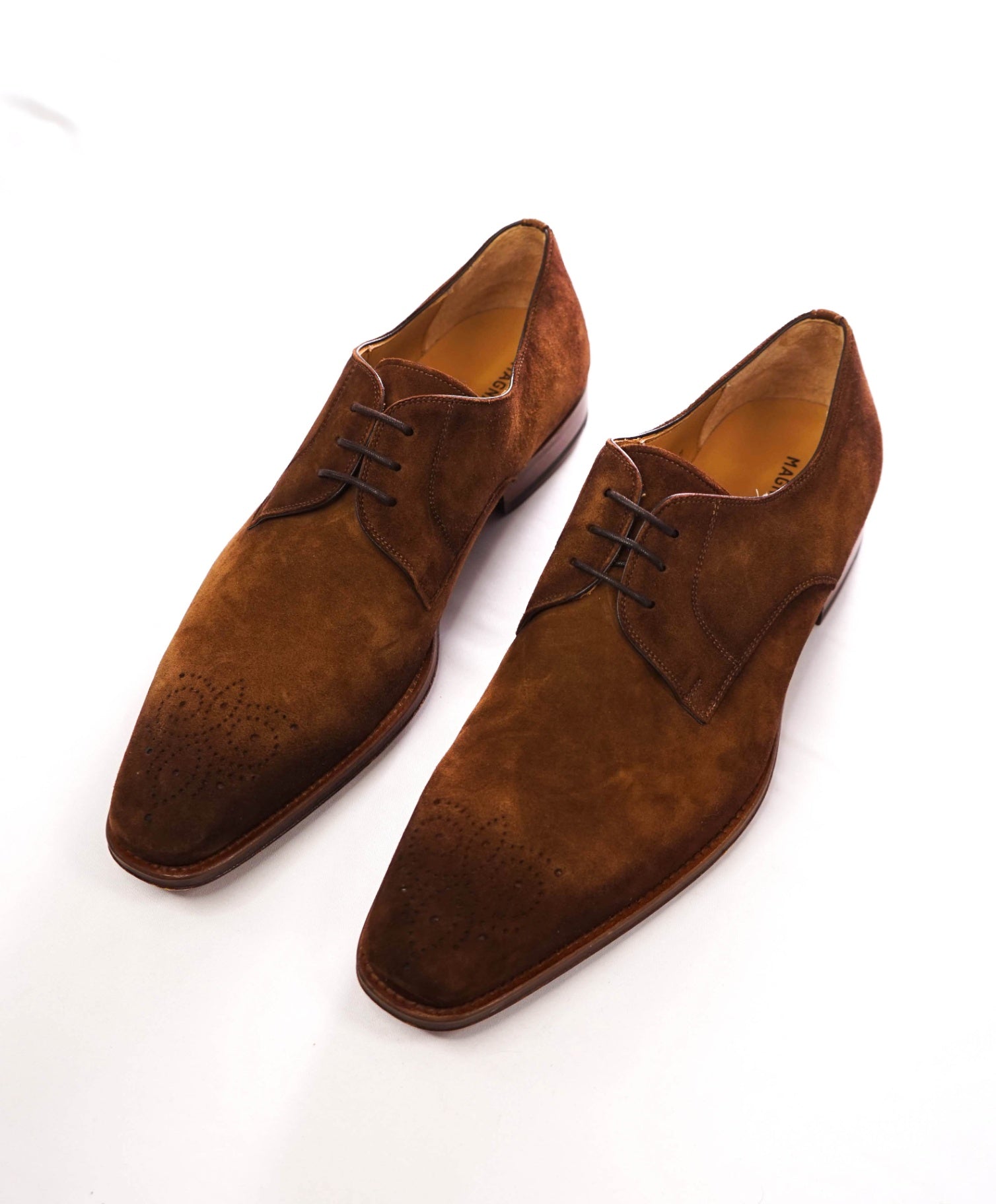 $495 MAGNANNI - Brown Suede Derby - 10.5 M
