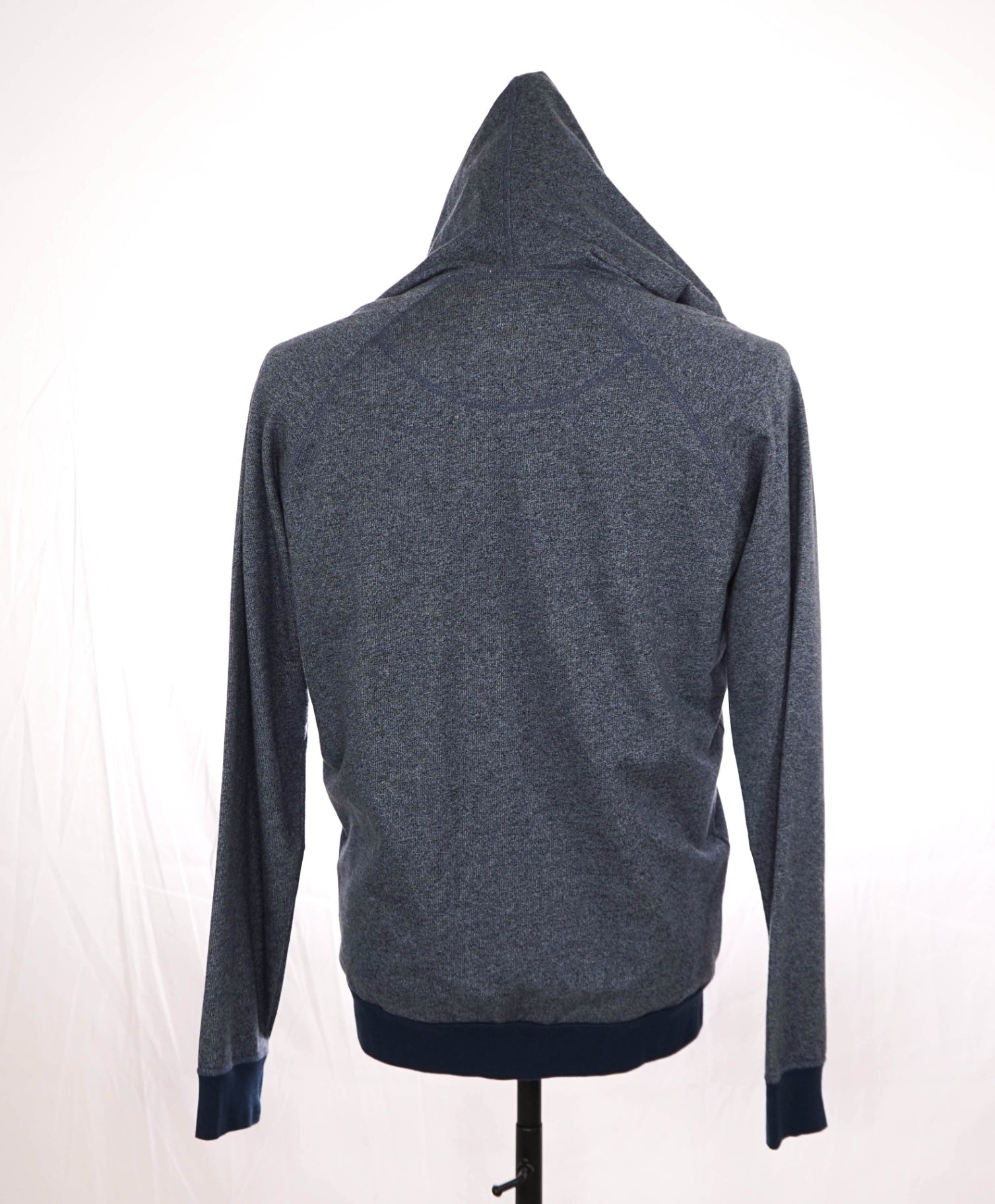 $225 PAUL SMITH - Blue Cotton Zip-up Hoodie - M