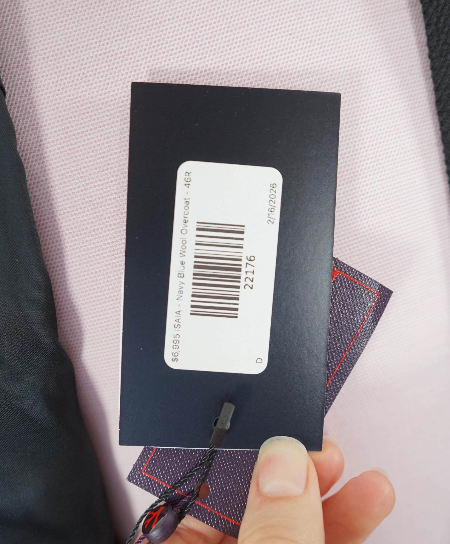 $6,995 ISAIA - Colorado Classic Navy Blue Beaver Wool Overcoat - 46R