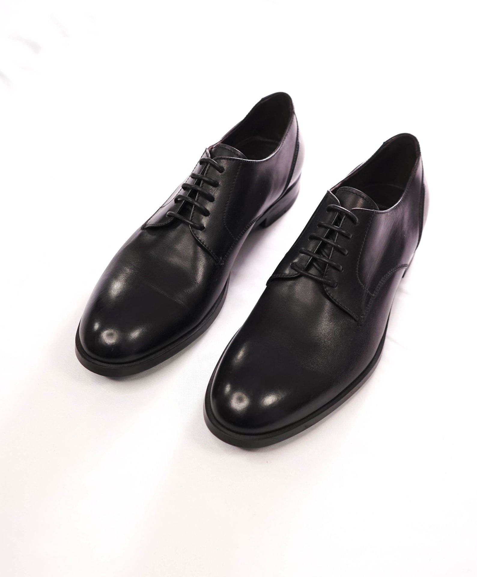 $1,150 ZEGNA - Black Leather Derby - US 9.5 (UK8.5)