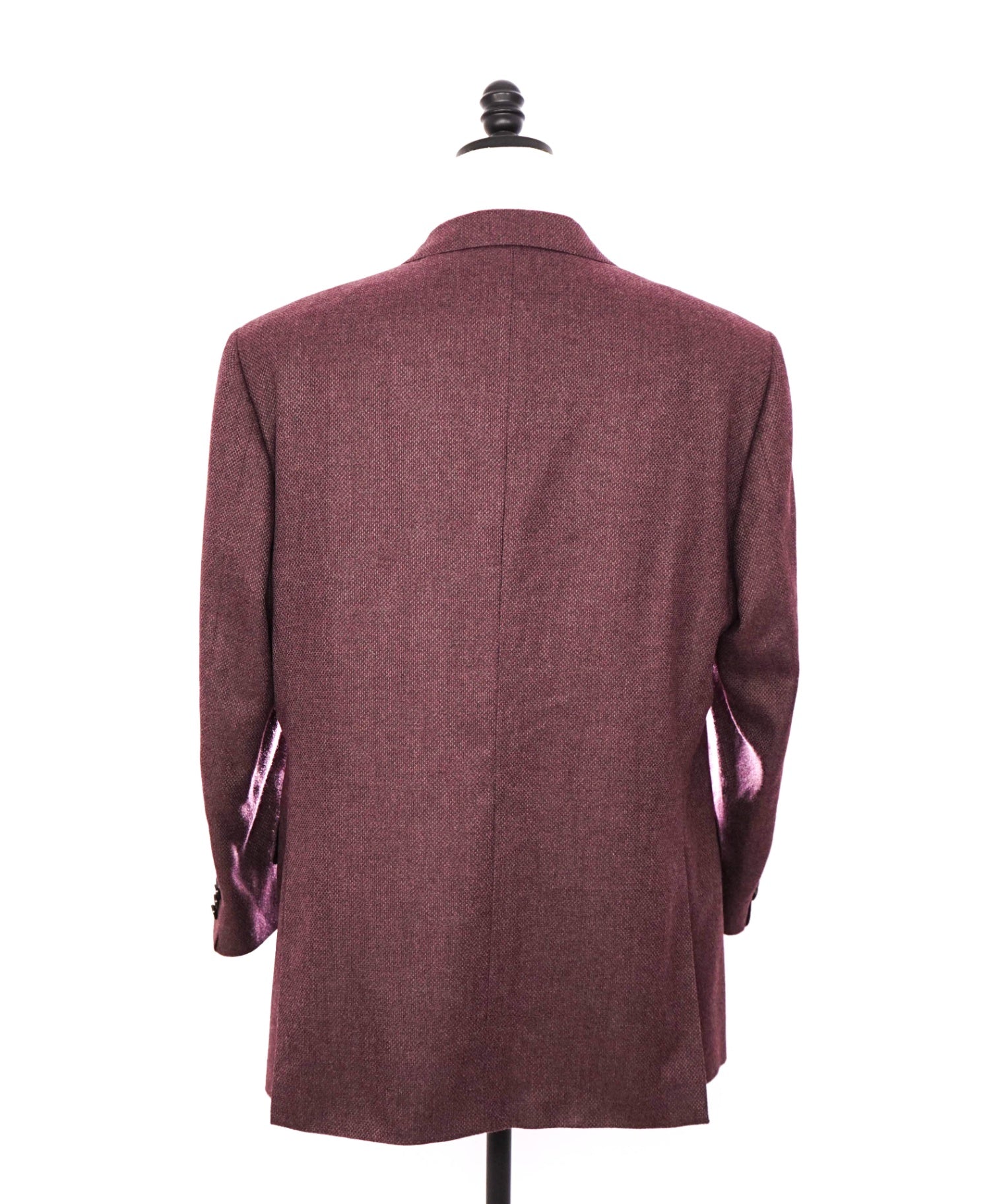 $2,295 PAL ZILERI - Plum Cashmere/Silk Textured Blazer - 46R