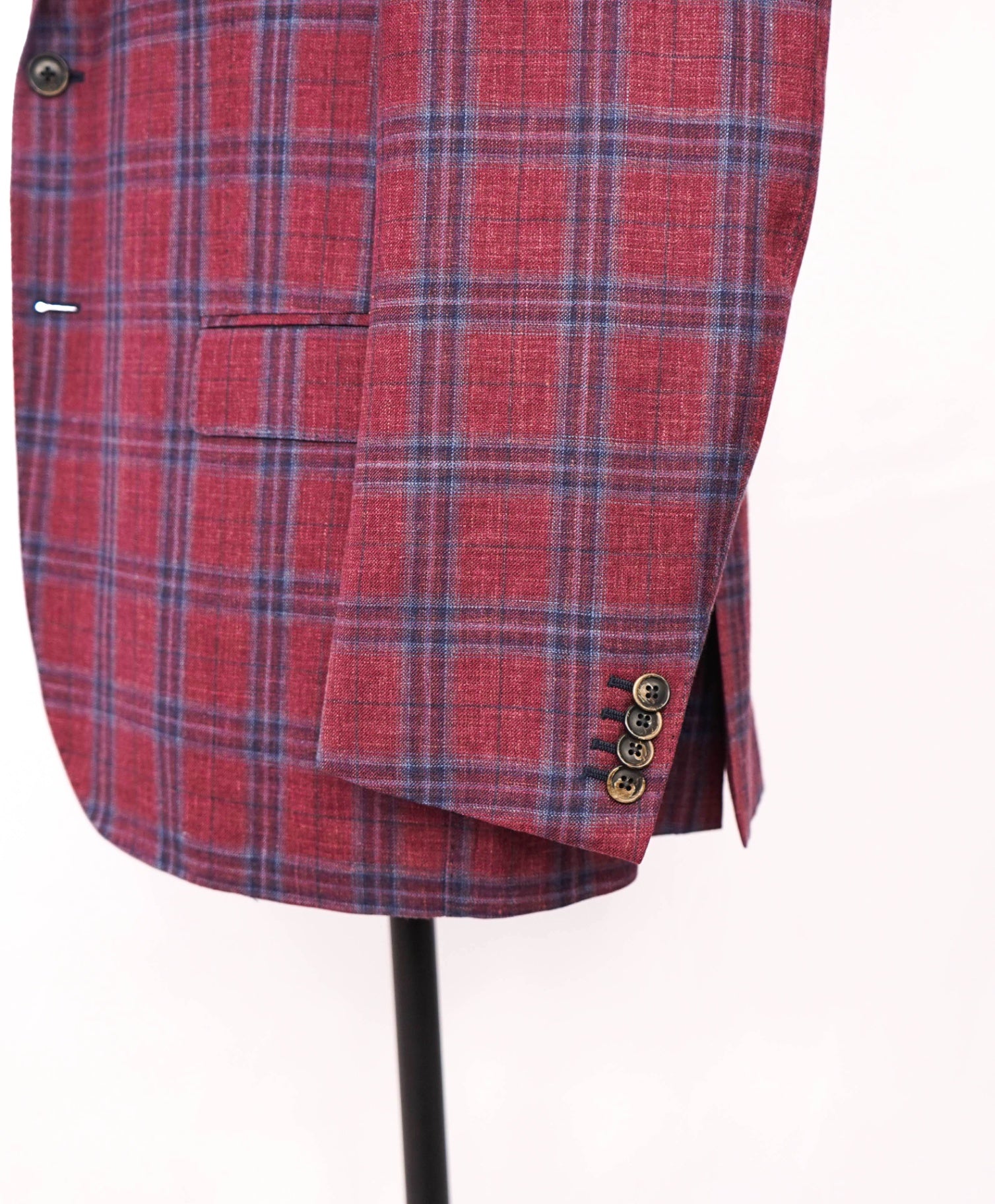 $1,098 LORO PIANA For SAKS 5TH AVE - Red/Blue "Summertime Blazer - 46R