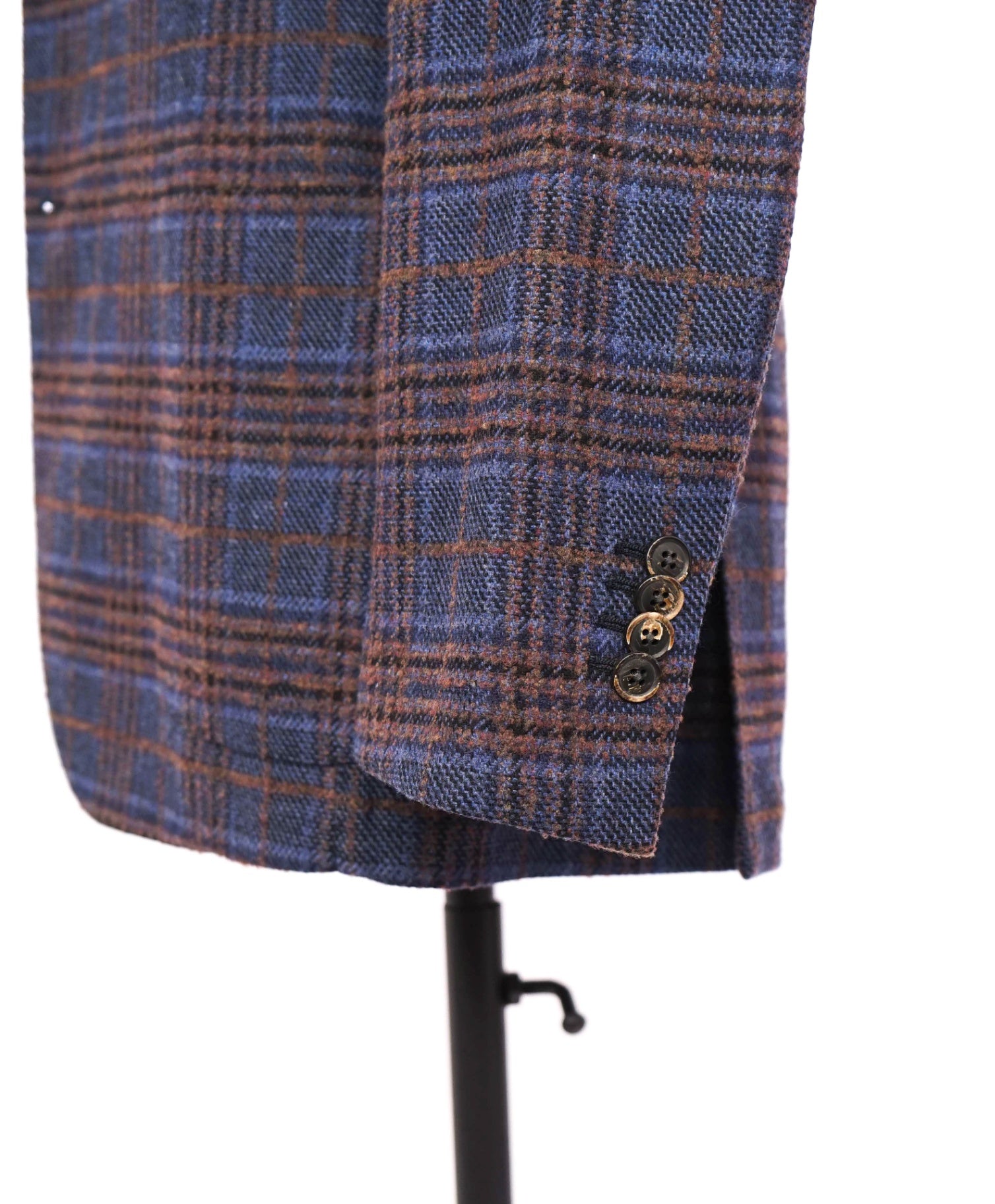 $1,295 CERRUTI For SAKS 5TH AVENUE - Blue/Brown Cashmere Blazer - 40R