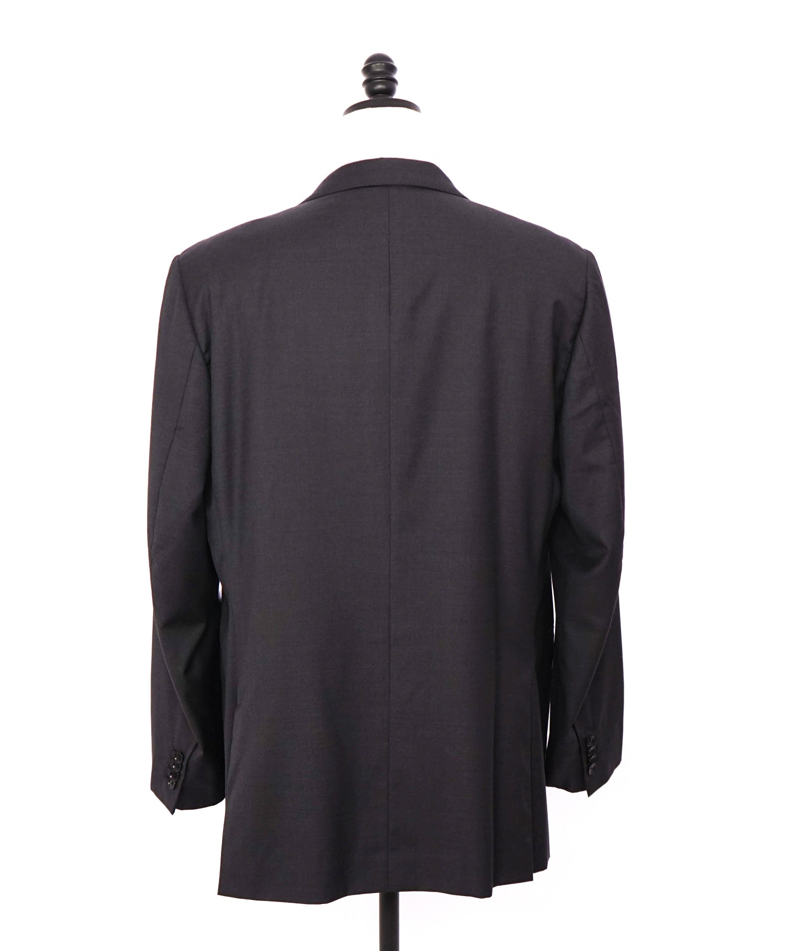 $2,995 ISAIA - Solid Dark Gray 160's Wool Blazer - 46L