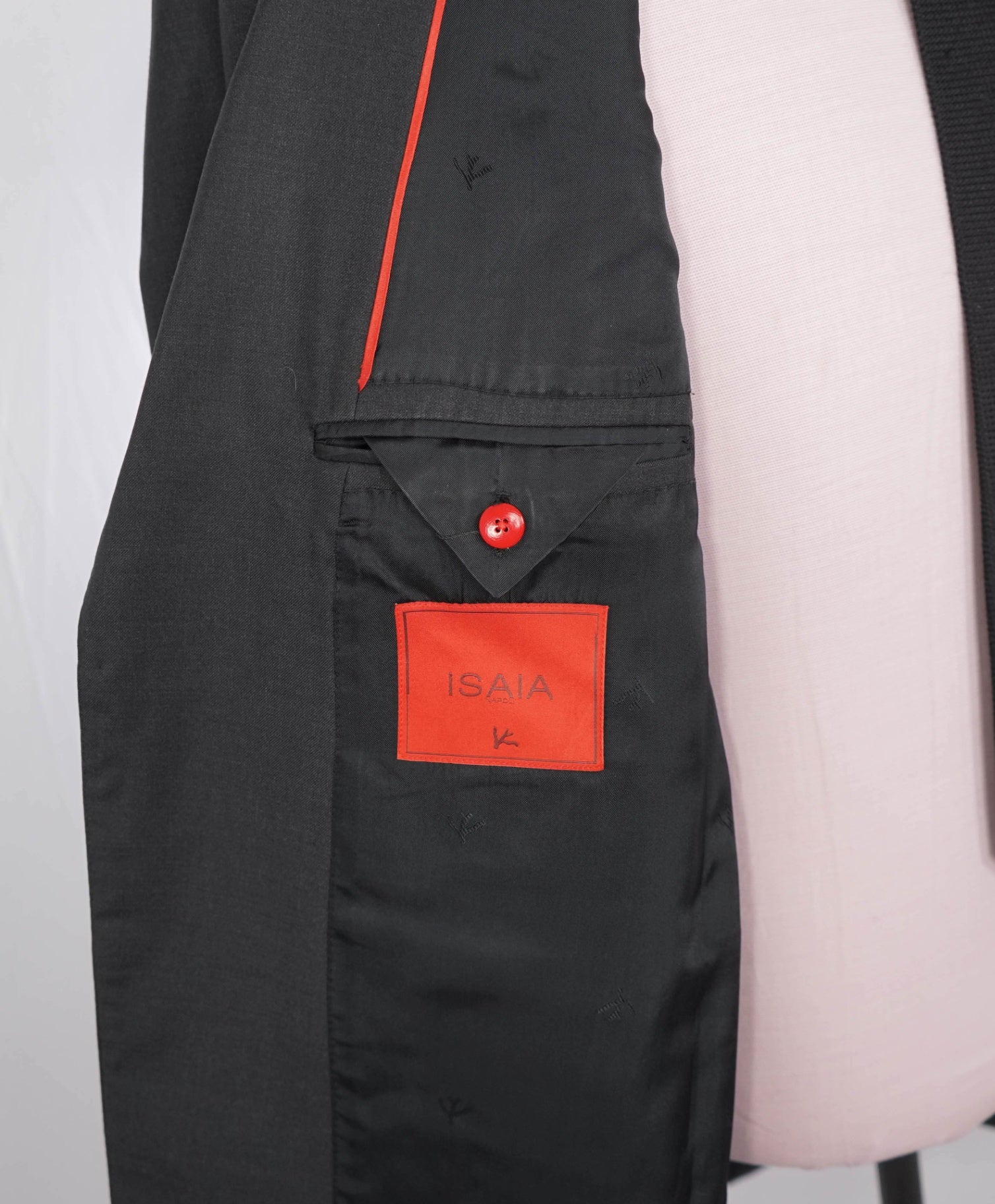 $2,995 ISAIA - Solid Dark Gray 160's Wool Blazer - 46L