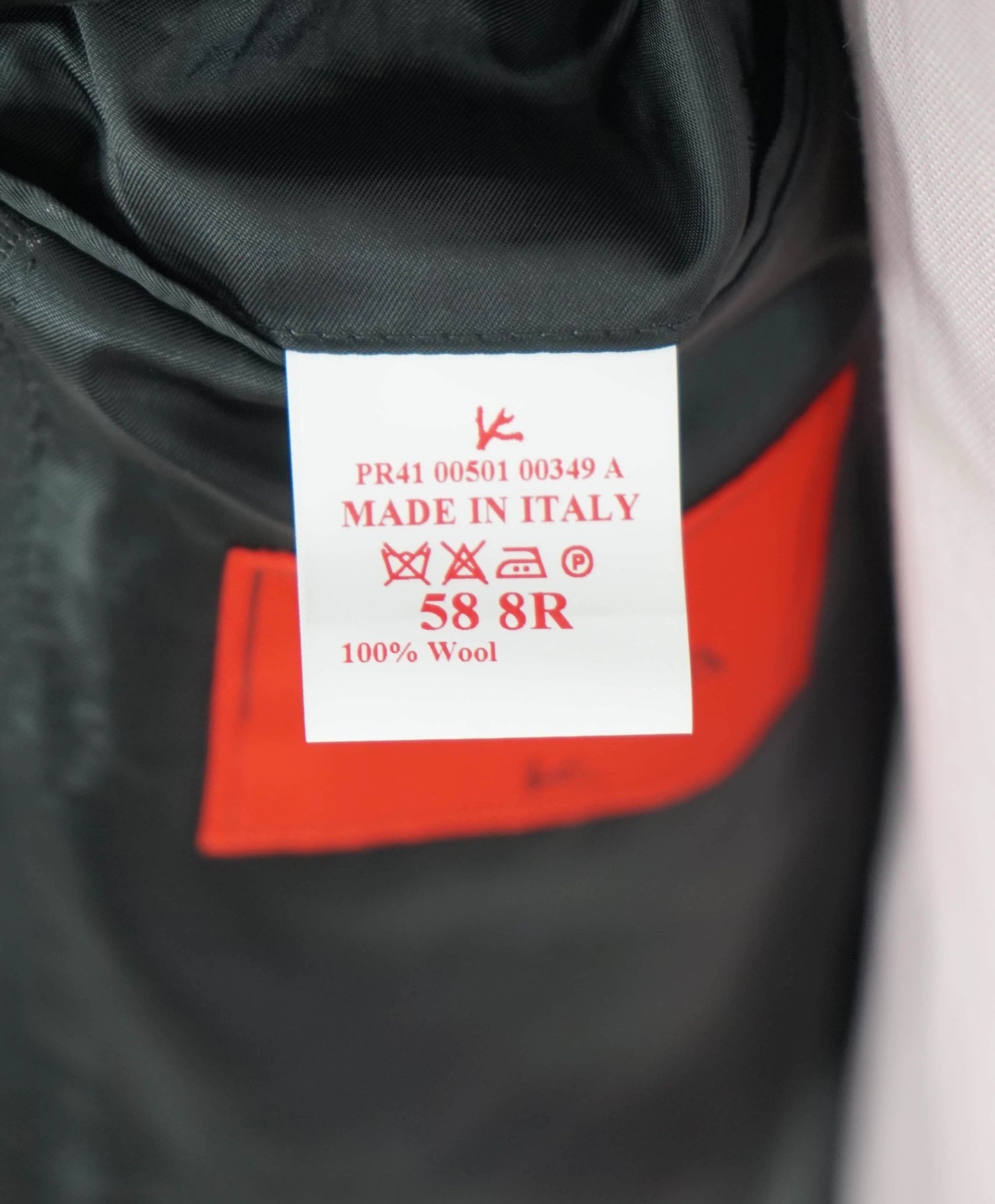 $4,595 ISAIA - Solid Black Wool Peak Lapel Tuxedo - 48R