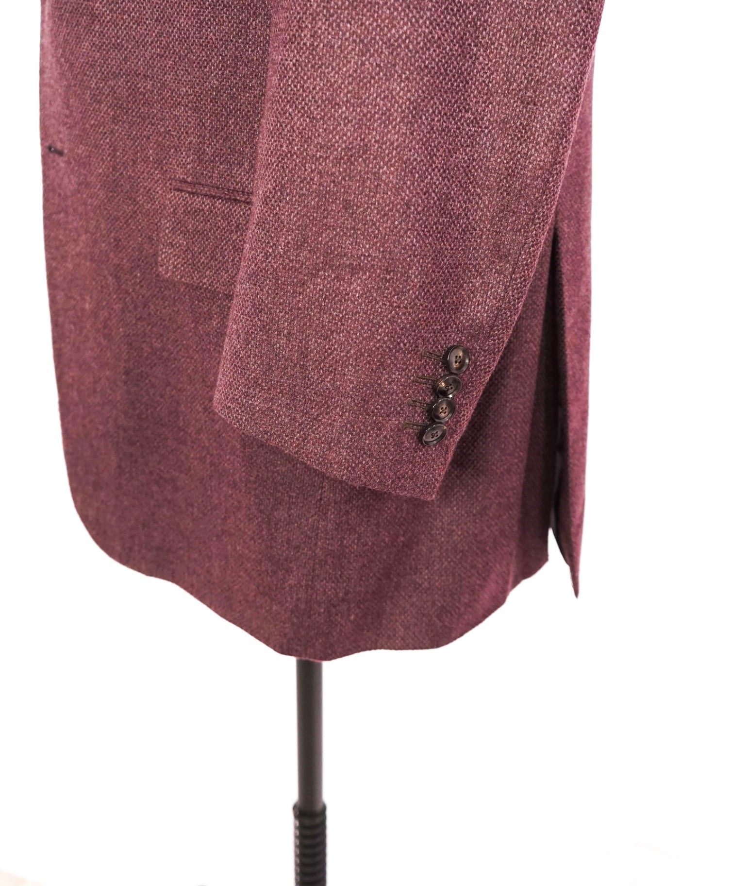 $2,295 PAL ZILERI - Plum Cashmere/Silk Textured Blazer - 46R