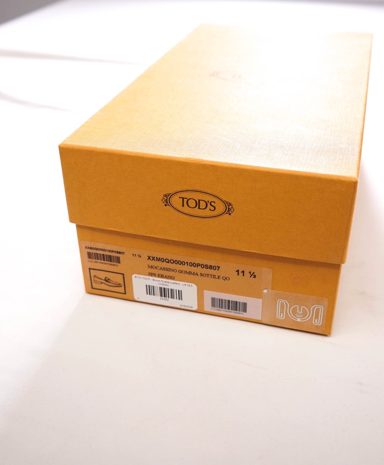 $775 TOD'S - Brown Suede Penny Loafers - US 12.5 (11.5UK)