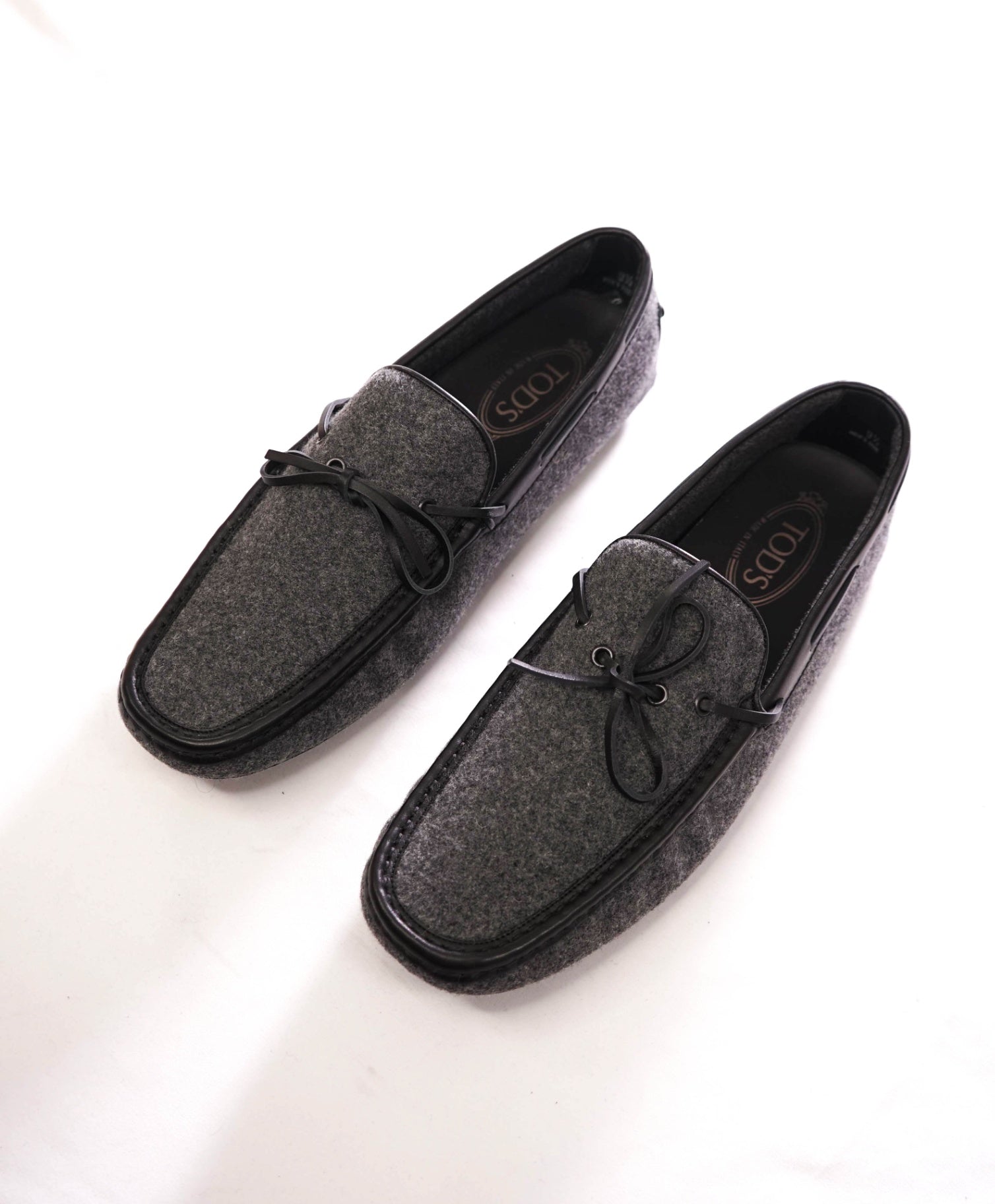 $545 TOD'S - Gray Flannel Driving Loafers - US 10.5 (9.5UK)
