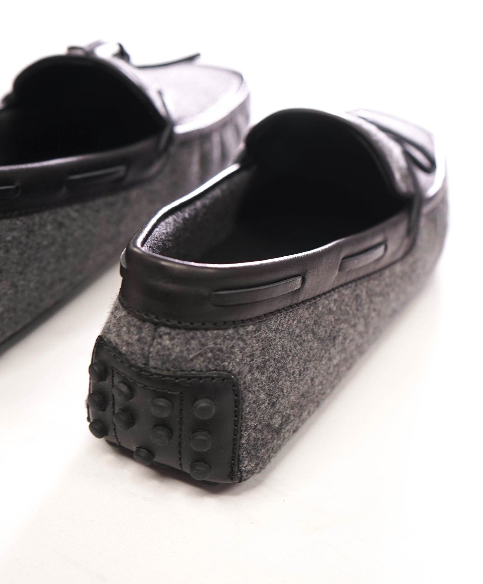 $545 TOD'S - Gray Flannel Driving Loafers - US 10.5 (9.5UK)