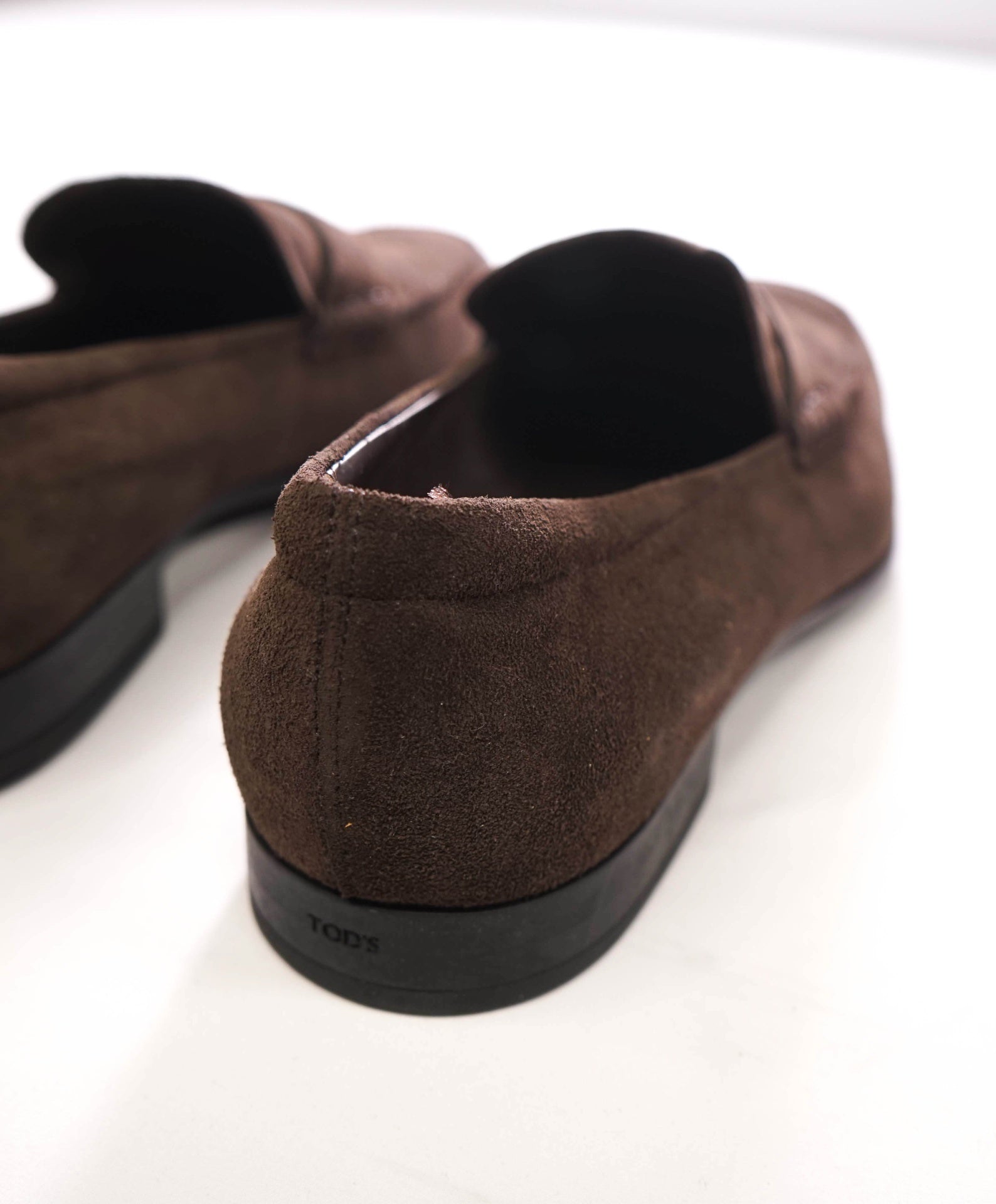 $775 TOD'S - Brown Suede Penny Loafers - US 12.5 (11.5UK)