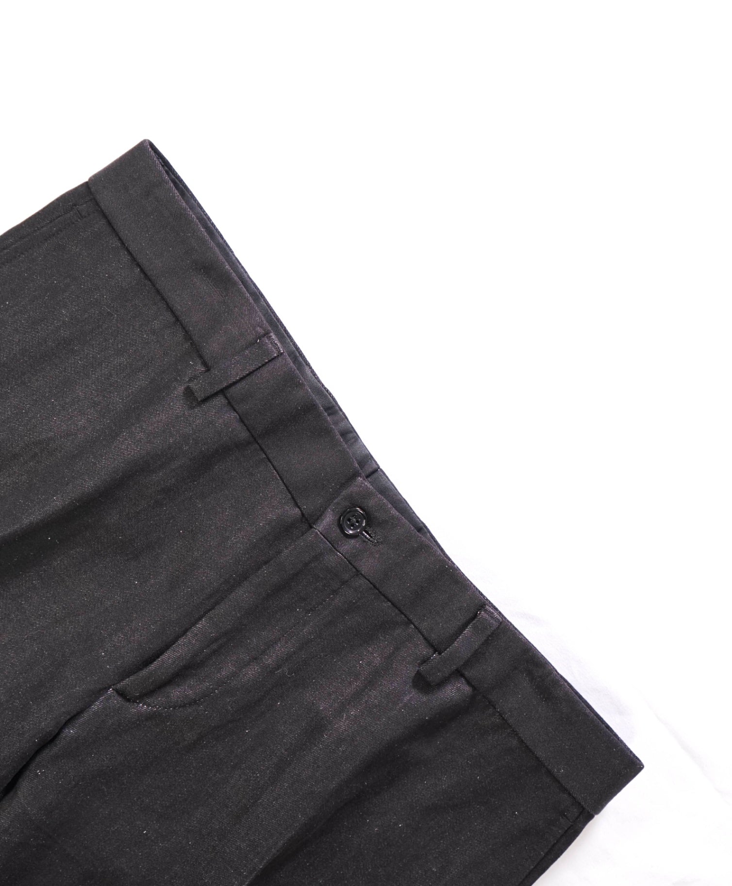 $595 RALPH LAUREN BLACK LABEL - Black Dress Linen Denim Pants - 34W