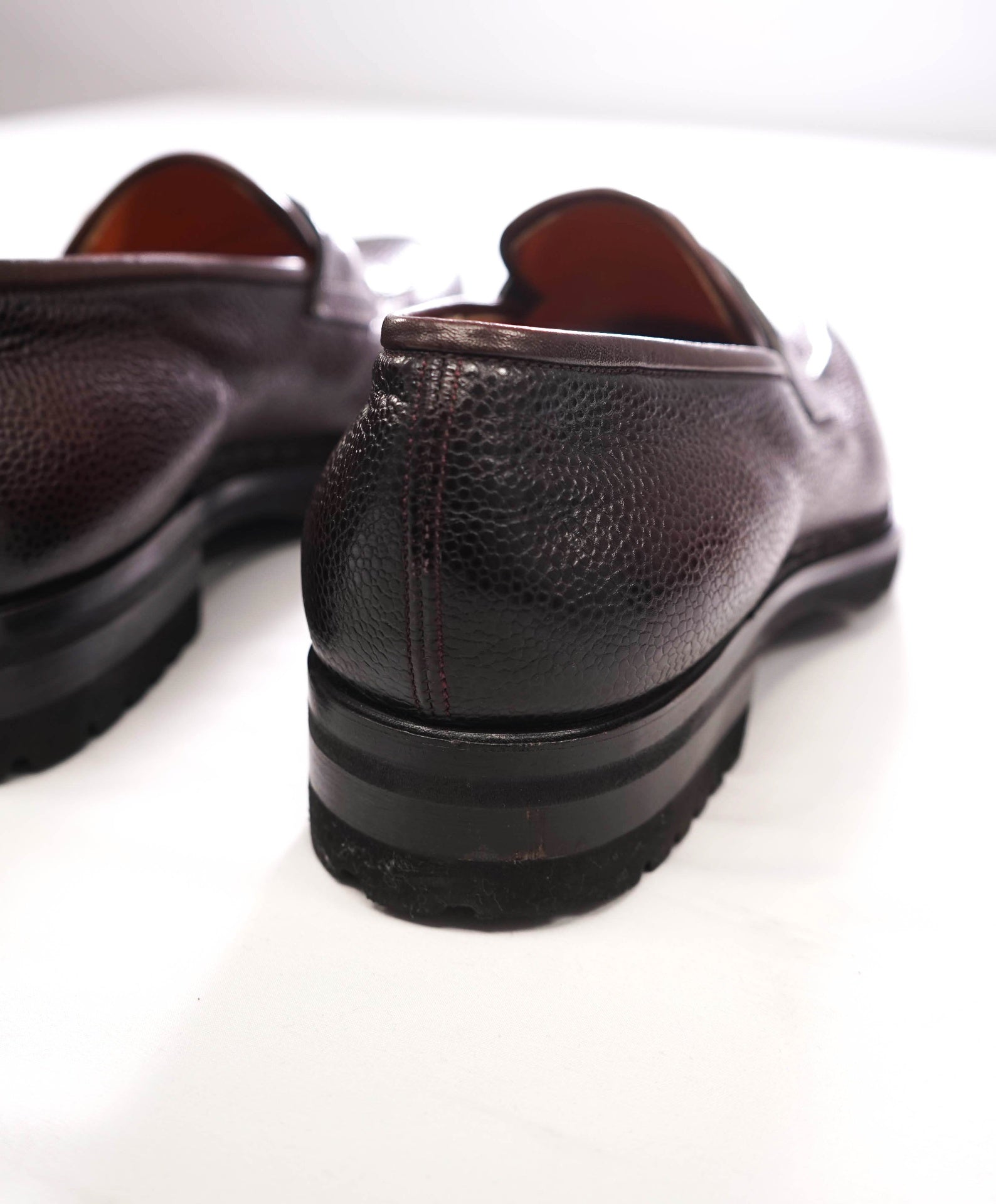 $1,350 SANTONI - GOODYEAR Norwegian Welt Loafers - US 10 (UK9)
