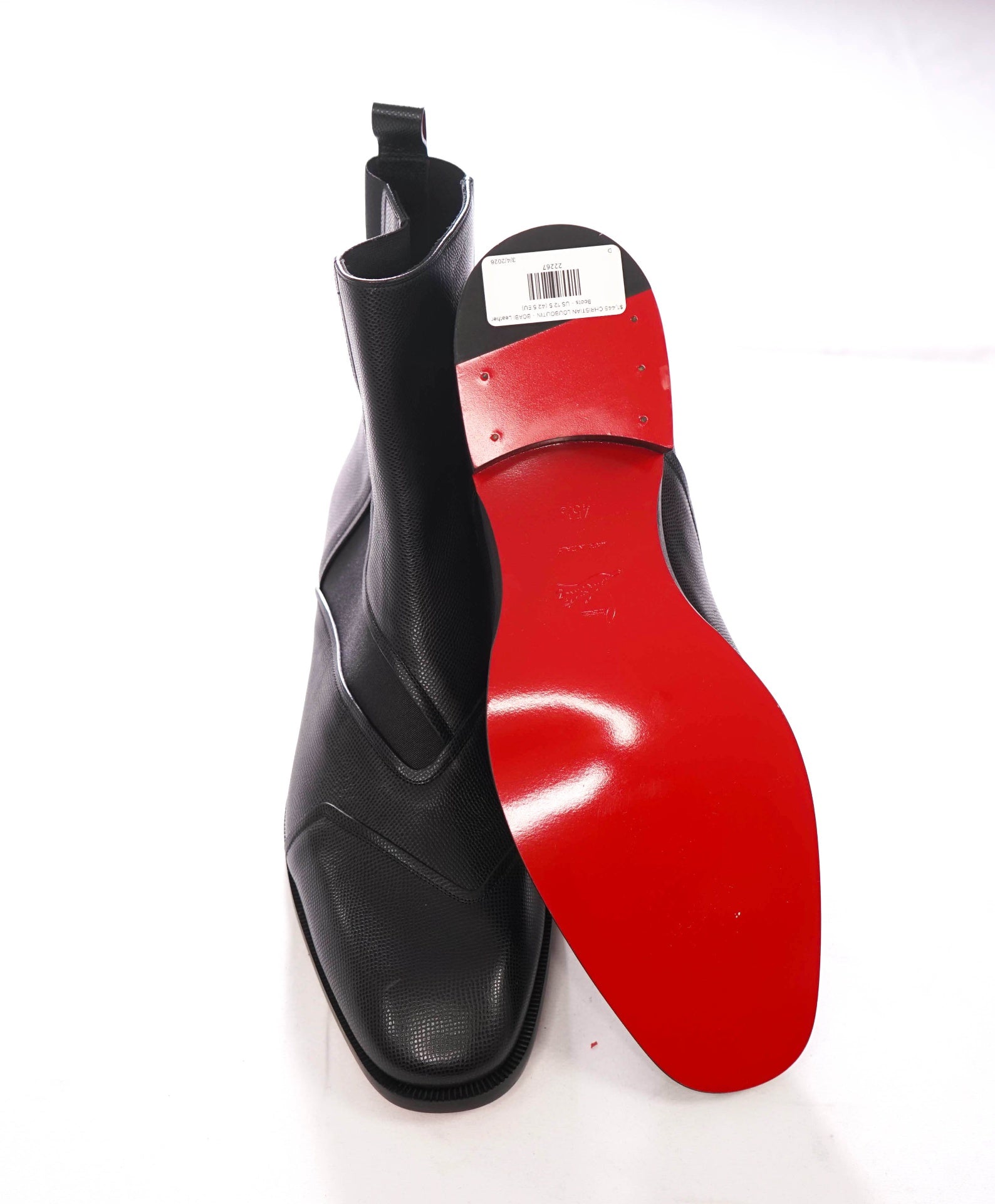 $1,445 CHRISTIAN LOUBOUTIN - BOABI Leather Boots - US 12.5 (42.5 EU)