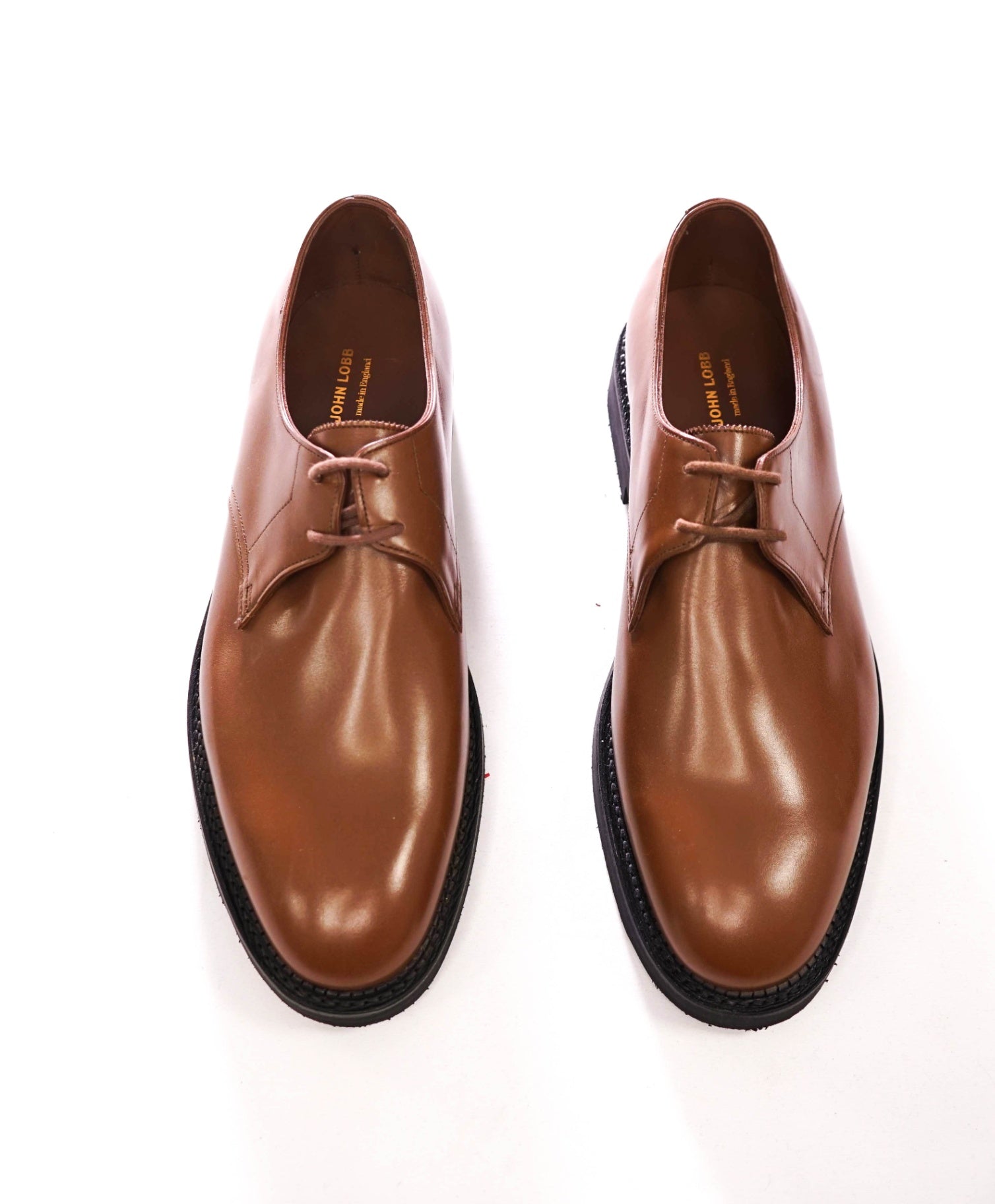 $1,840 JOHN LOBB - Brown Leather HALDON Derby - US 9 (8UK)