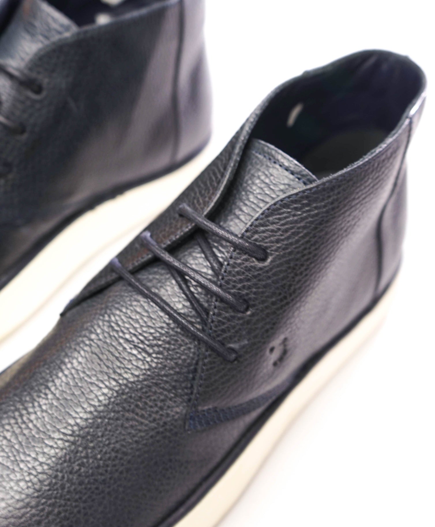 $595 TOD'S - Navy Blue Pebble Leather Chukka Boot - US 8 (7UK)