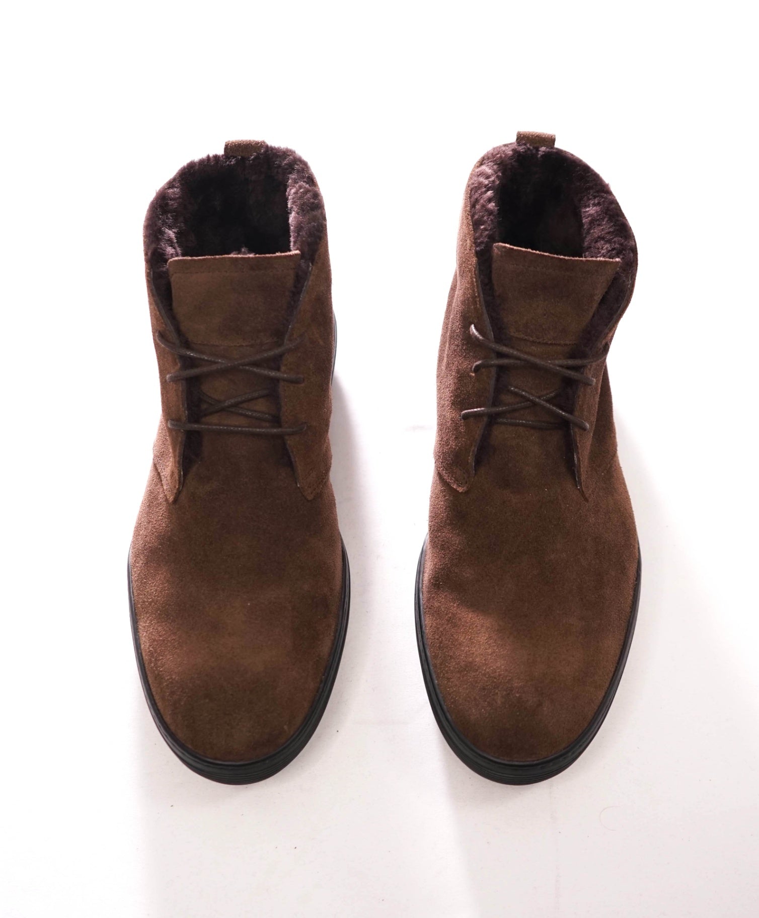$595 TOD'S - Brown SHEARLING Suede Chukka Boot - US 10 (9UK)