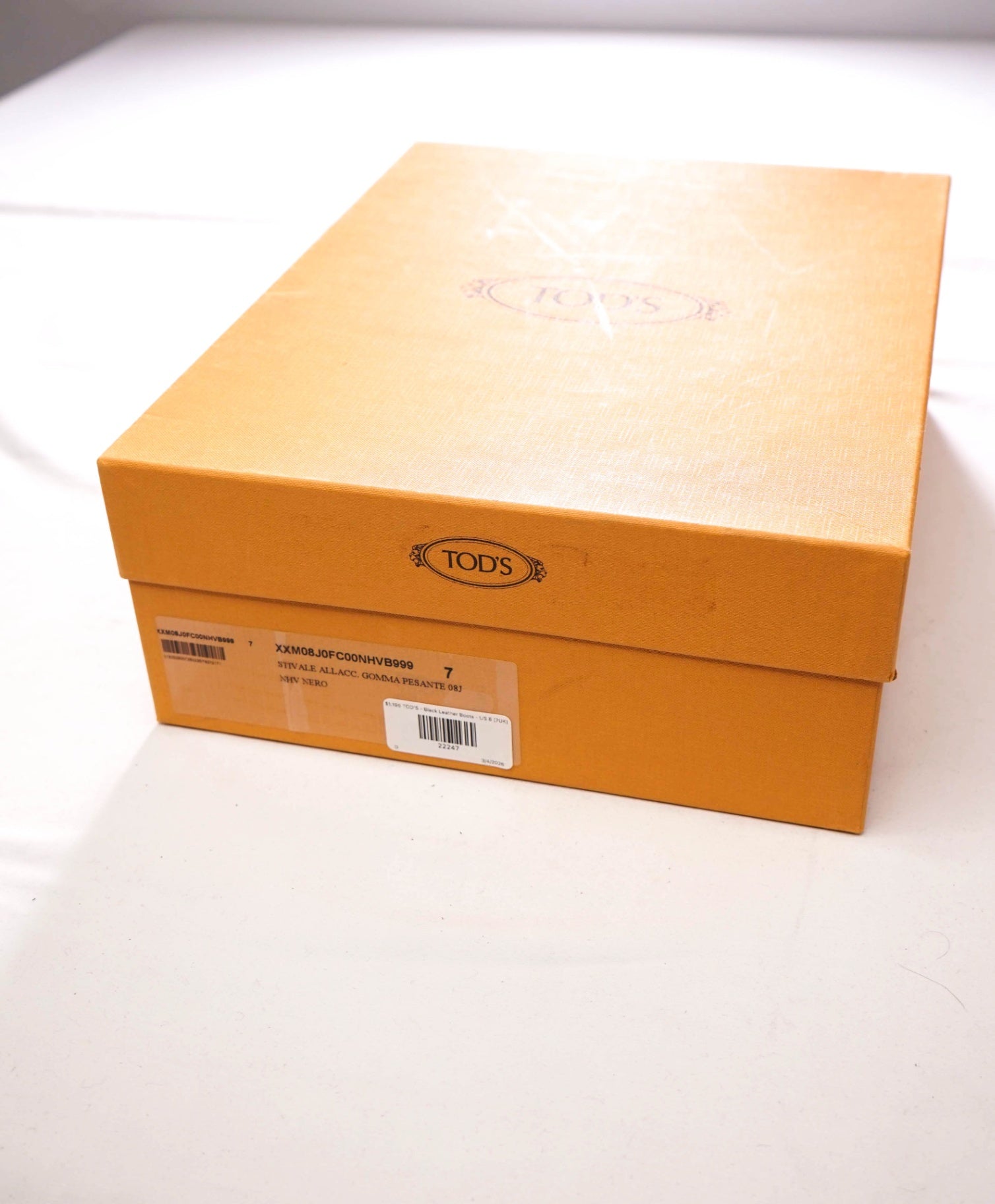 $1,195 TOD'S - Black Leather Combat Boots - US 8 (7UK)